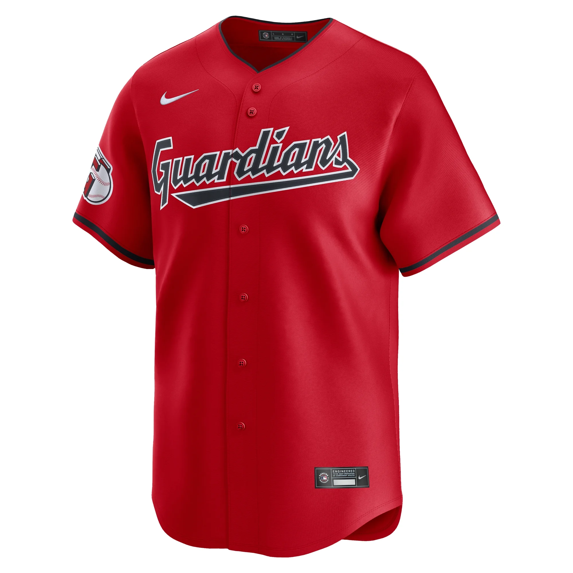 Men's Nike Red Cleveland Guardians Alternate Limited Jersey