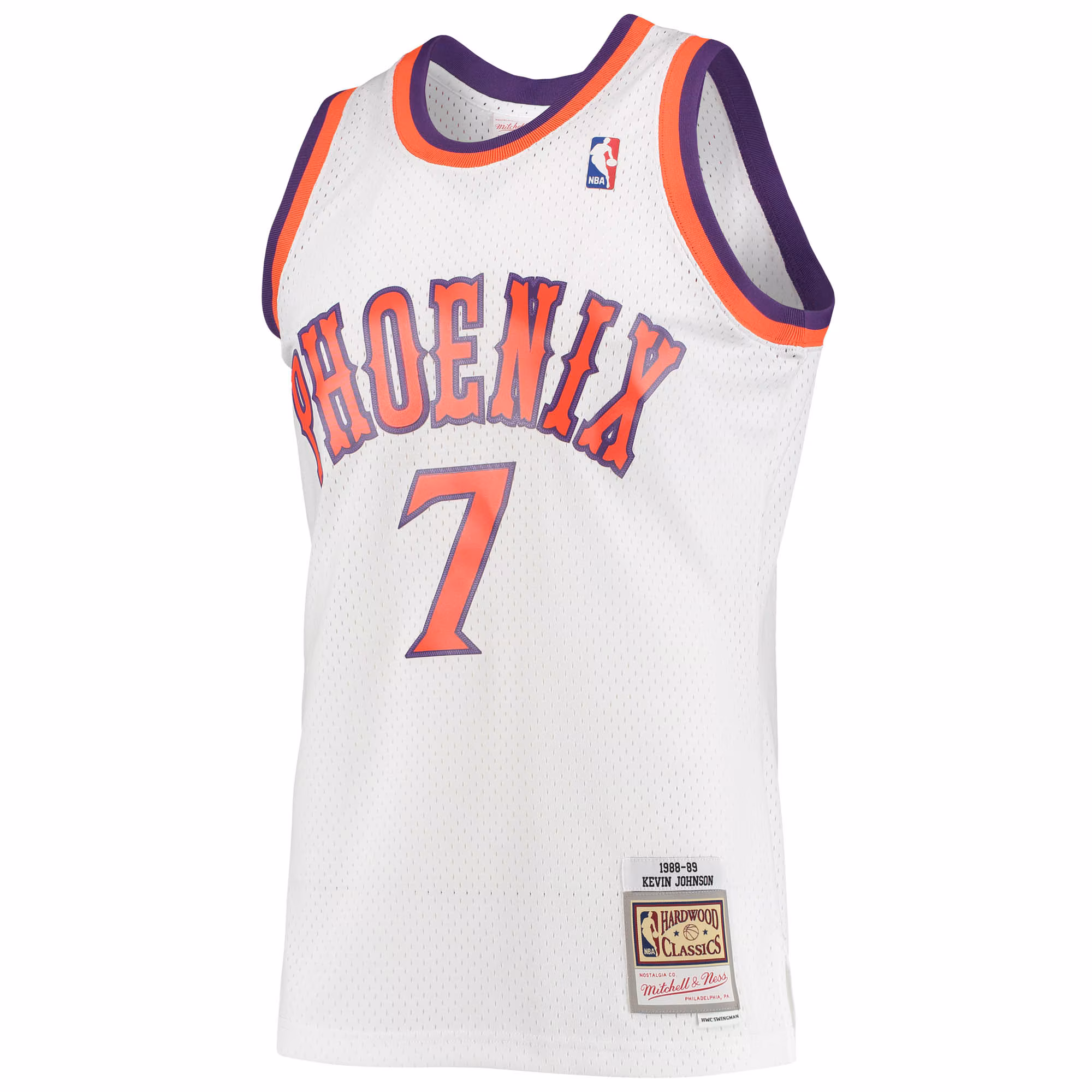 Kevin Johnson Phoenix Suns Mitchell & Ness 1988/89 Hardwood Classics Swingman Jersey - White