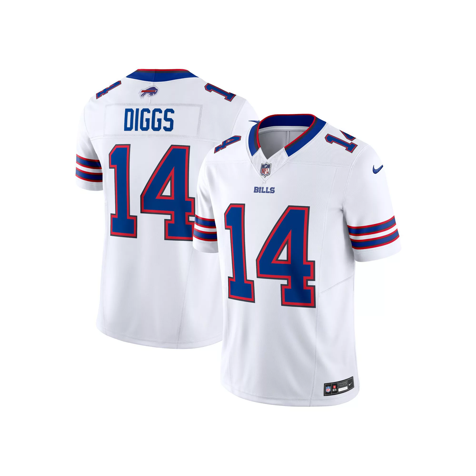 Men's Nike Stefon Diggs White Buffalo Bills Vapor F.U.S.E. Limited  Jersey