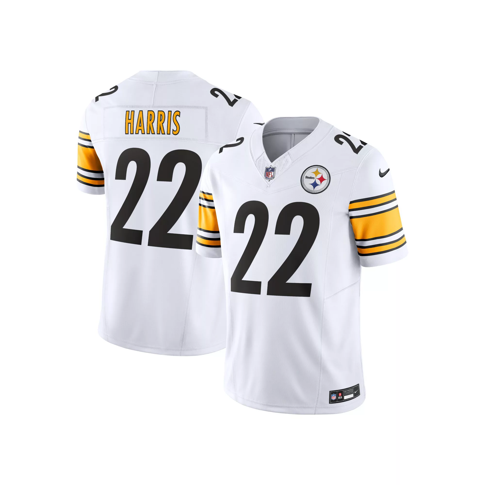 Men's Nike Najee Harris White Pittsburgh Steelers Vapor F.U.S.E. Limited Jersey