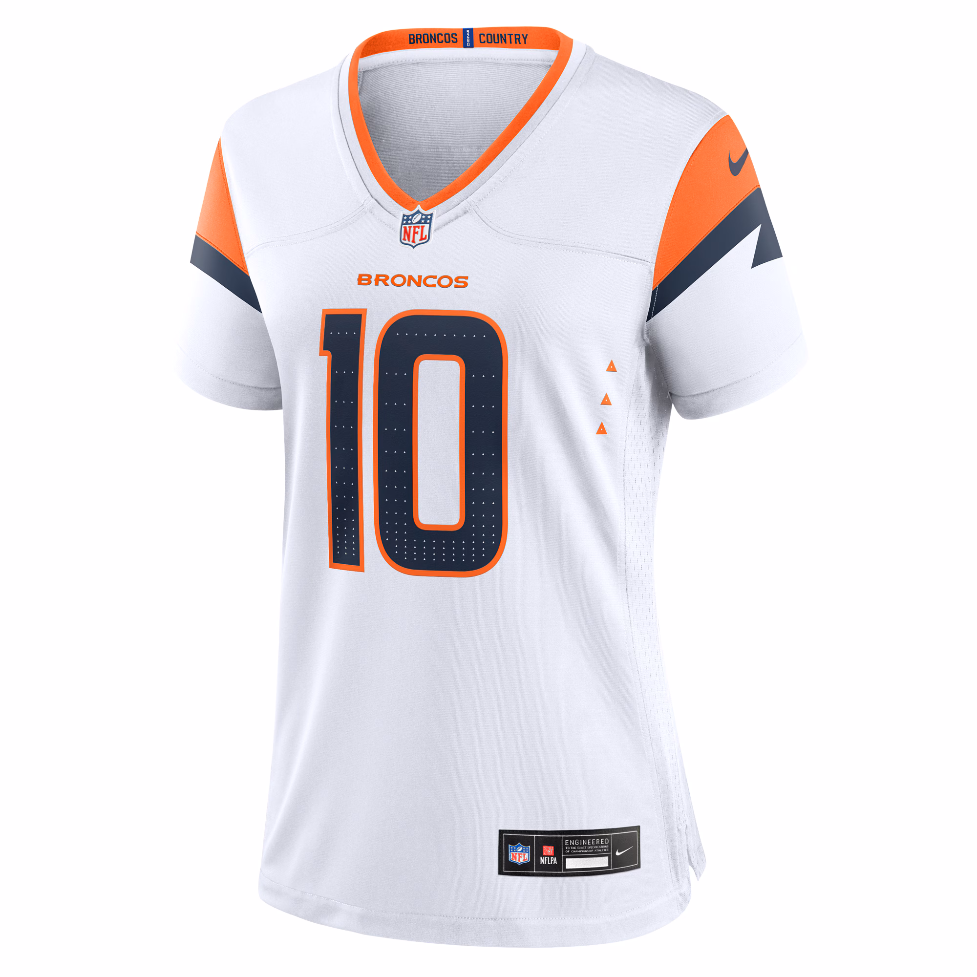 Bo Nix Denver Broncos Nike Women's Game Jersey -  White