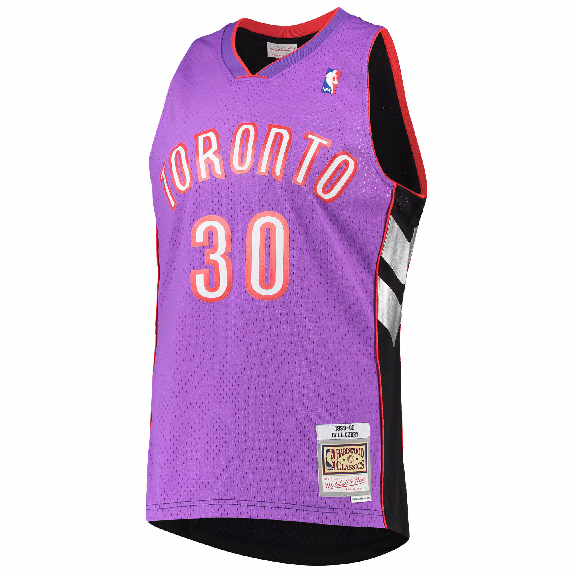 Dell Curry Toronto Raptors Mitchell & Ness 2001/02 Hardwood Classics Swingman Jersey - Purple