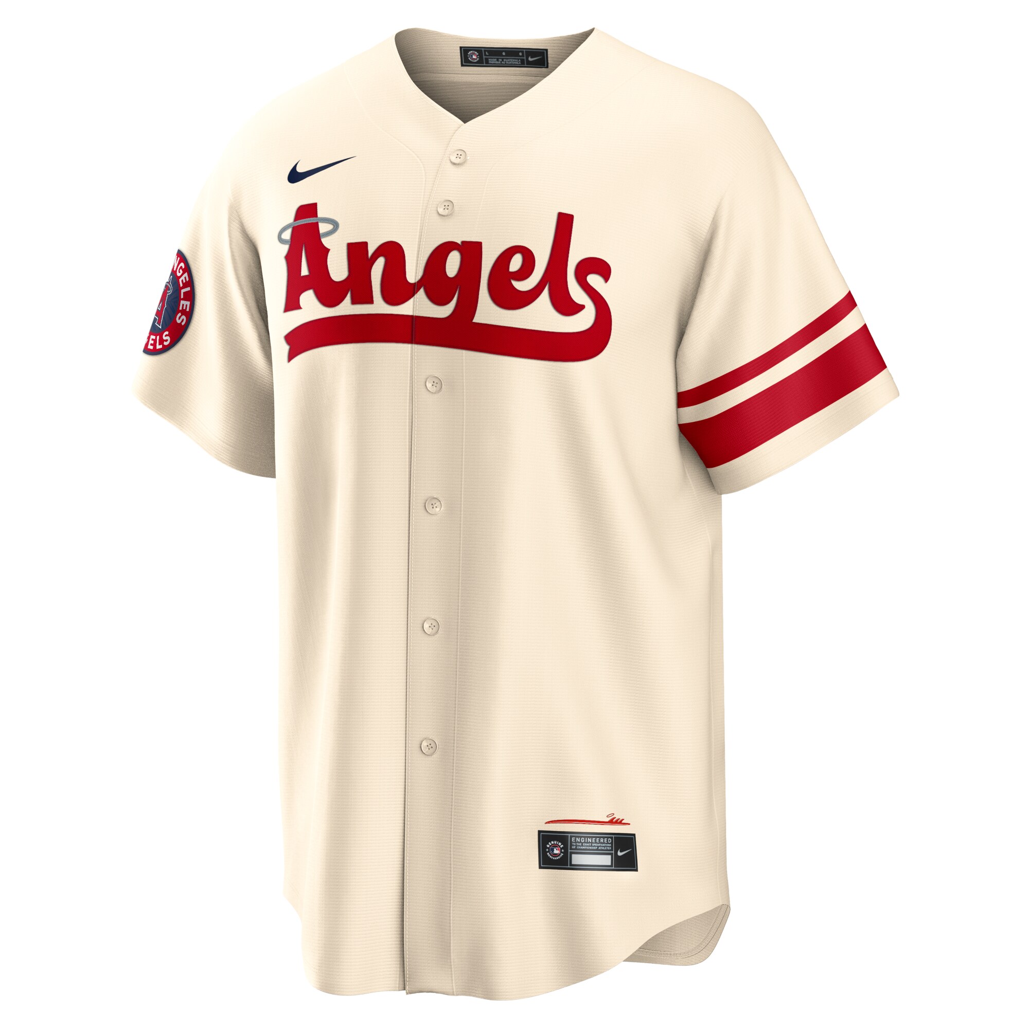 Mike Trout Los Angeles Angels Nike City Connect Replica Player Jersey - Cream