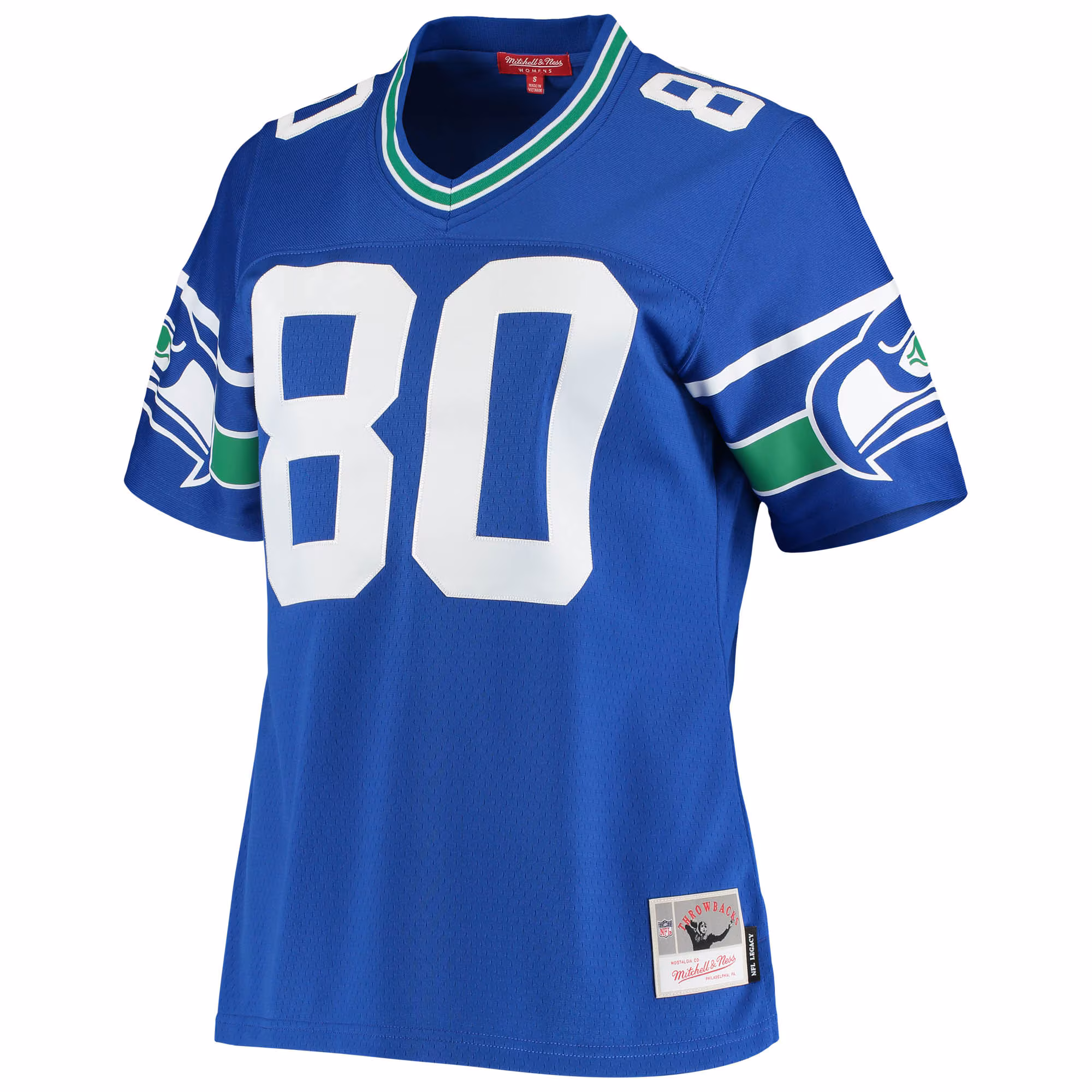 Steve Largent Seattle Seahawks Mitchell & Ness Women's 1985 Legacy Replica Jersey - Royal