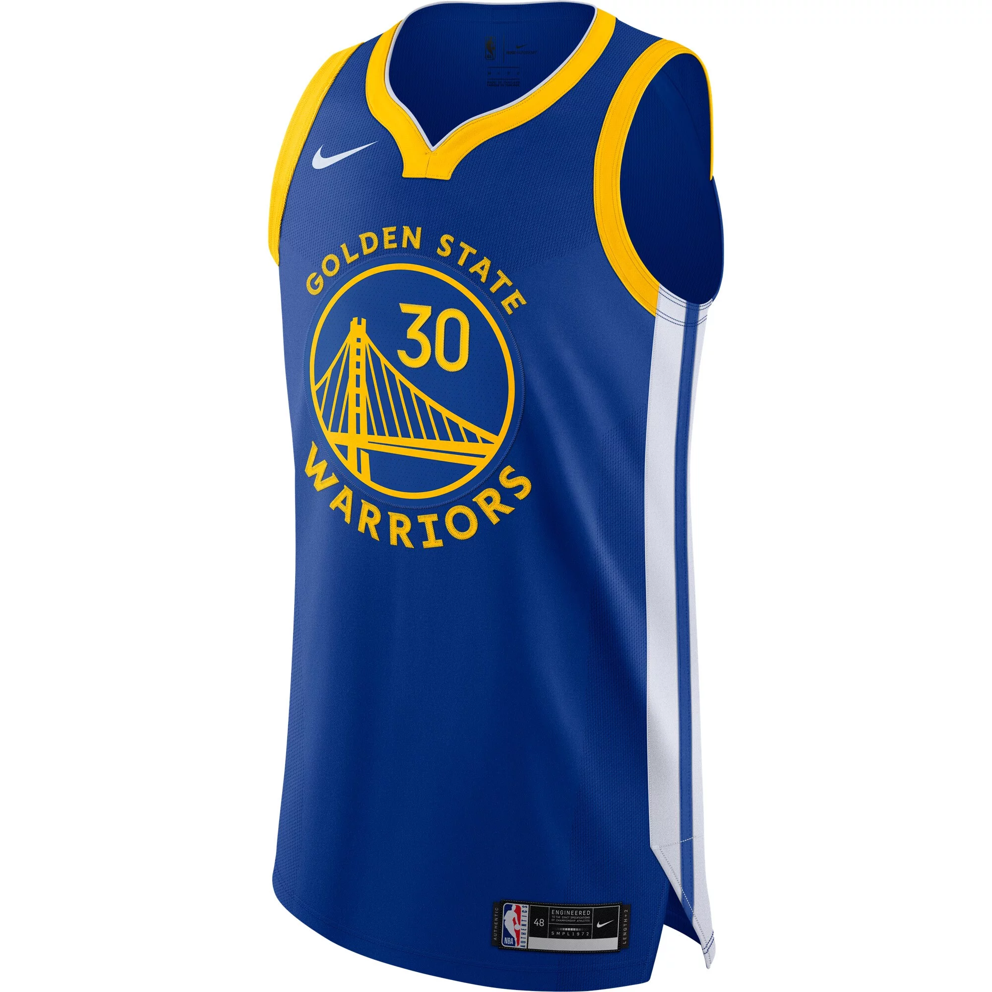 Men's Nike Stephen Curry Royal Golden State Warriors Authentic Jersey - Icon Edition