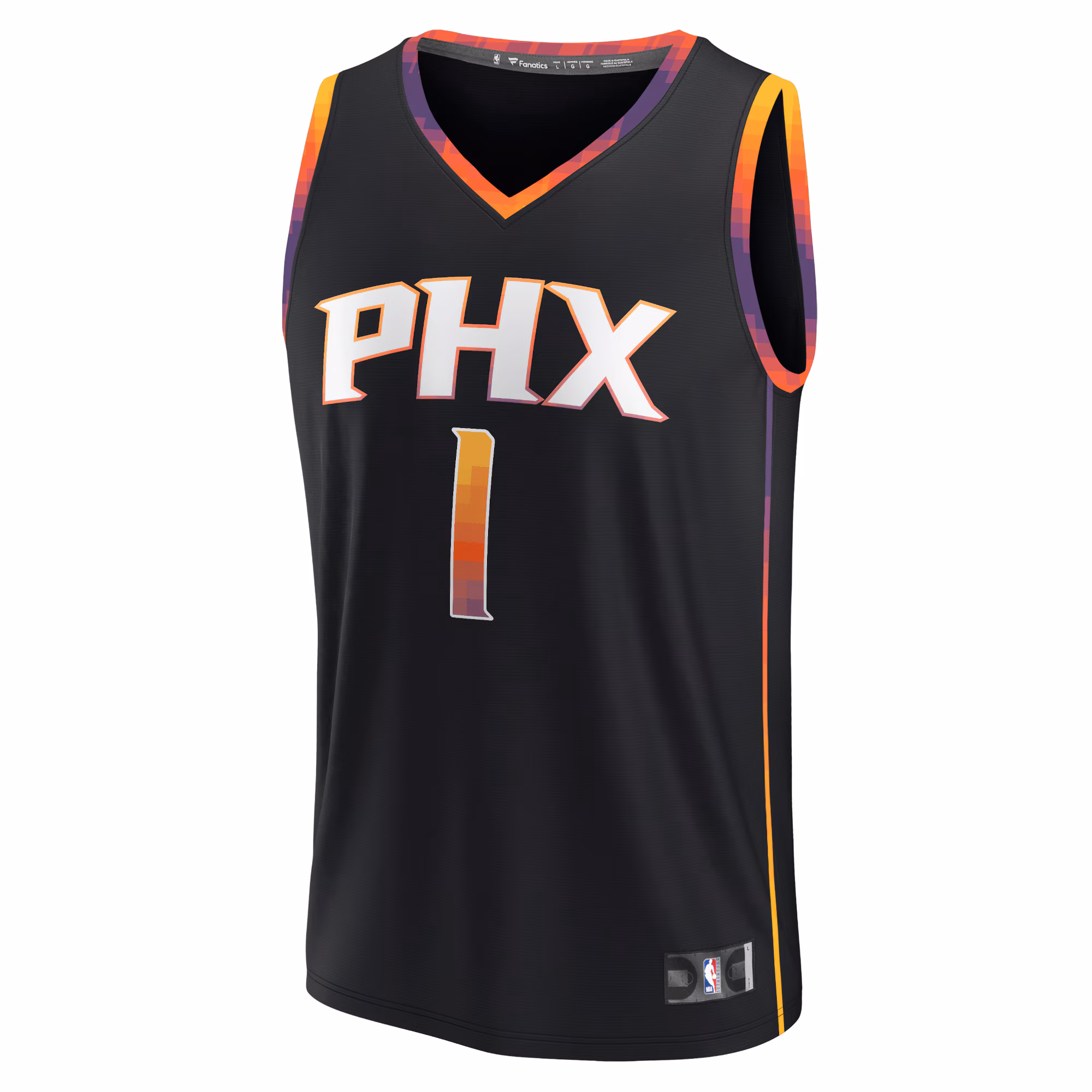 Devin Booker Phoenix Suns Fanatics Fast Break Replica Player Jersey - Statement Edition - Black