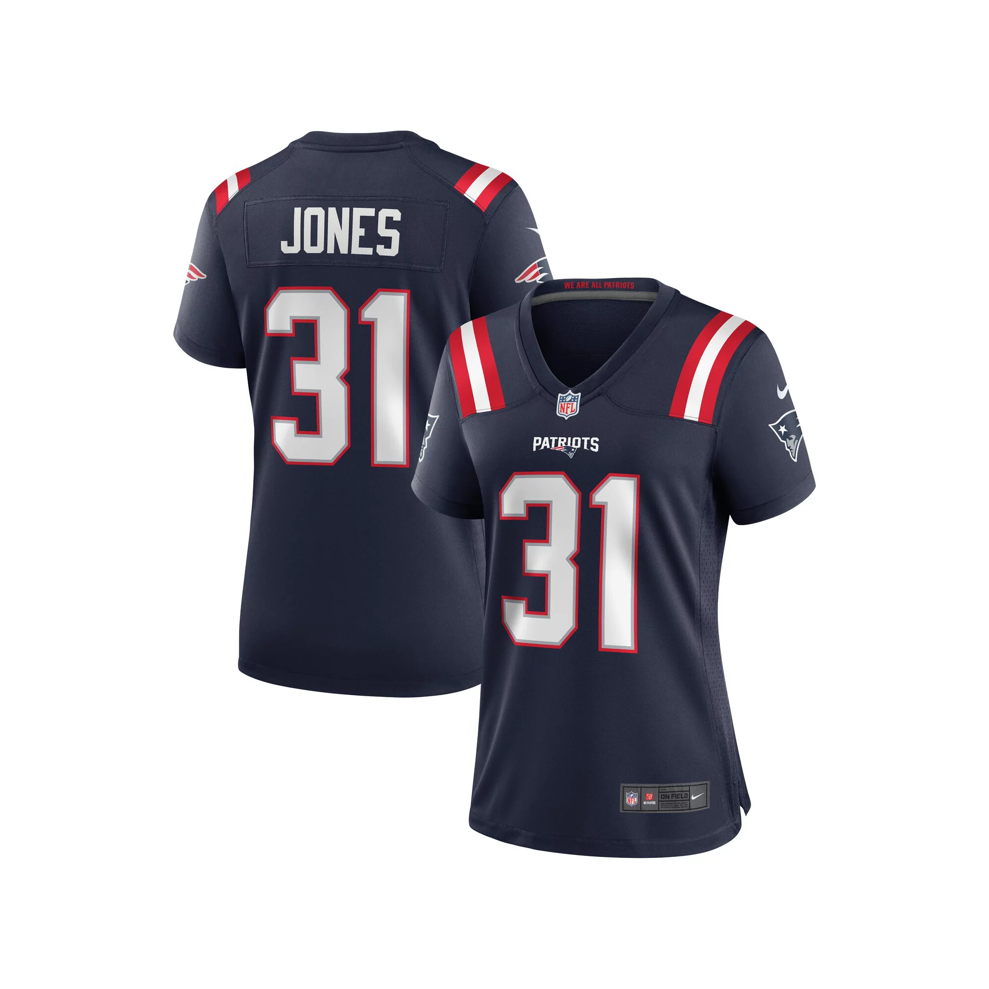 Women's Nike Jonathan Jones Navy New England Patriots Game Jersey