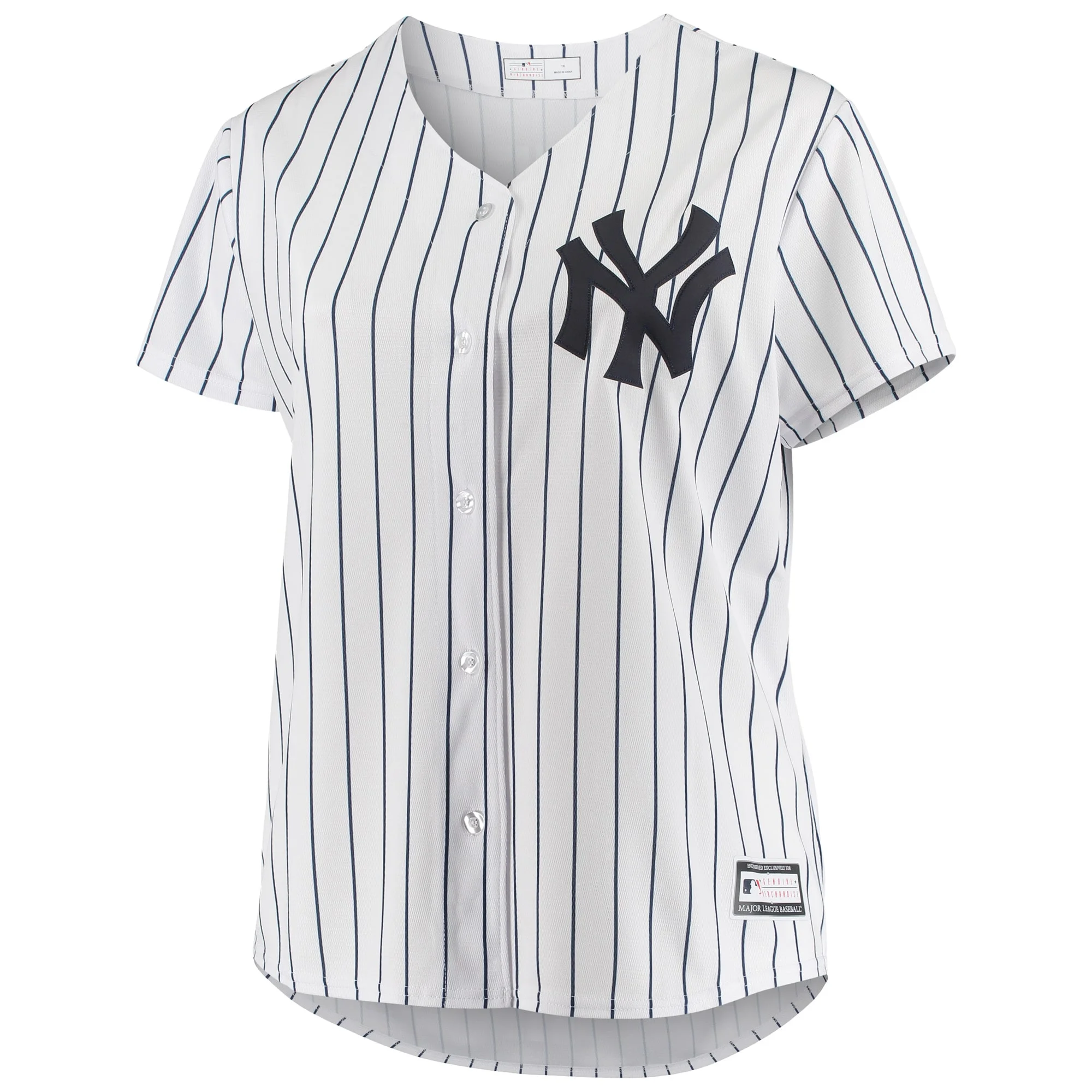 Women's Derek Jeter White New York Yankees Plus Size Replica Player Jersey