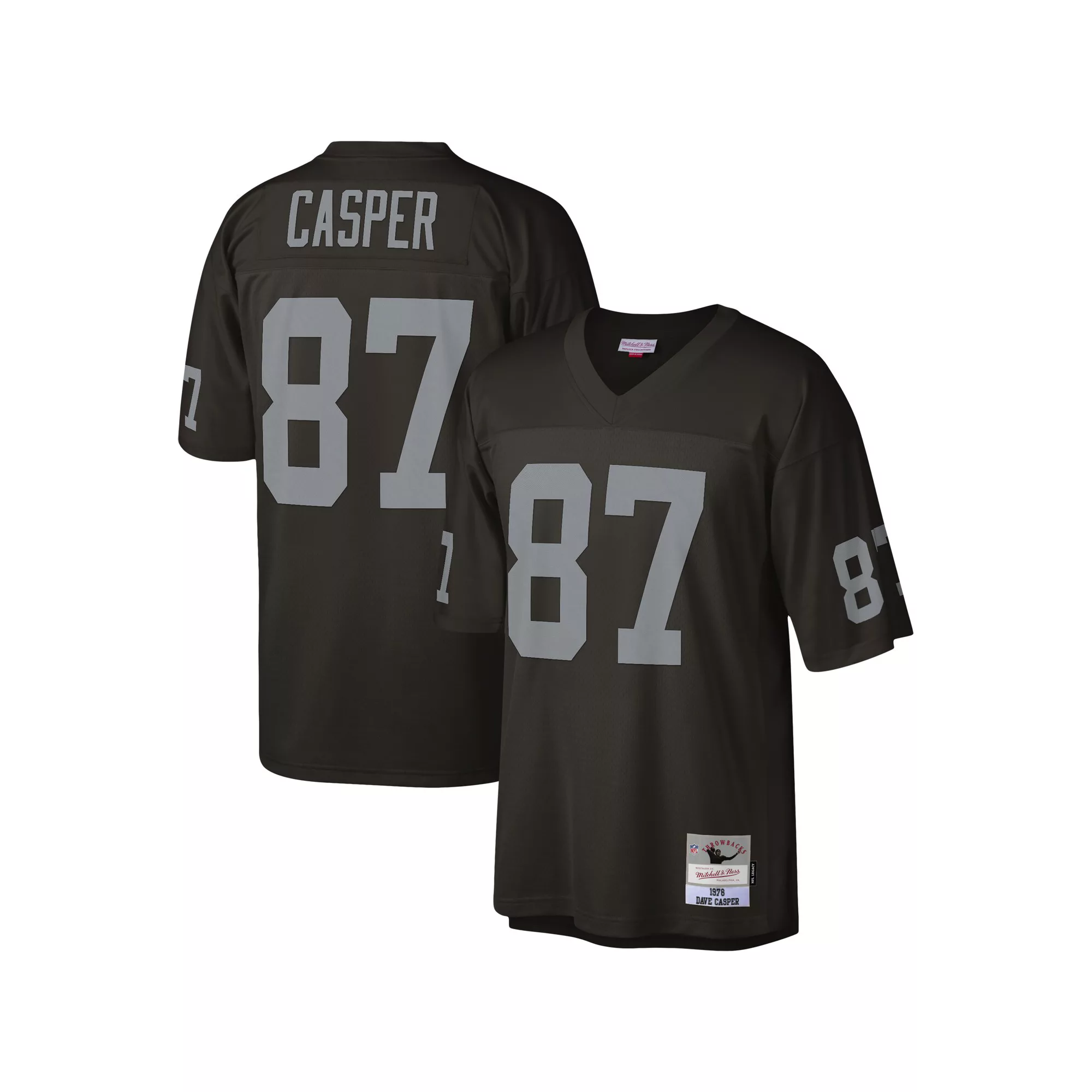 Men's Mitchell & Ness Dave Casper Black Las Vegas Raiders 1976 Legacy Replica Jersey