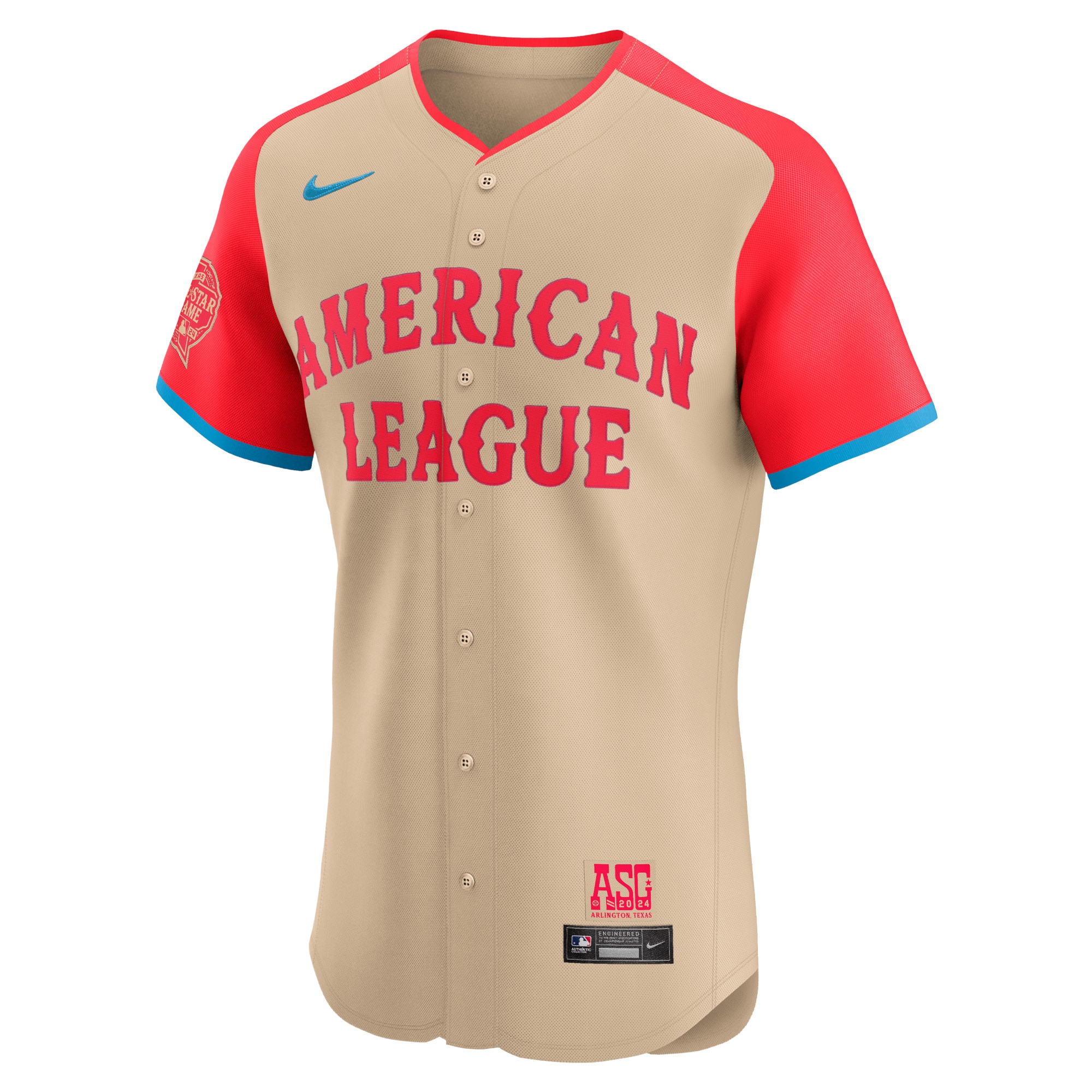 American League Nike 2024 MLB All-Star Game Elite Pick-A-Player Jersey - Cream