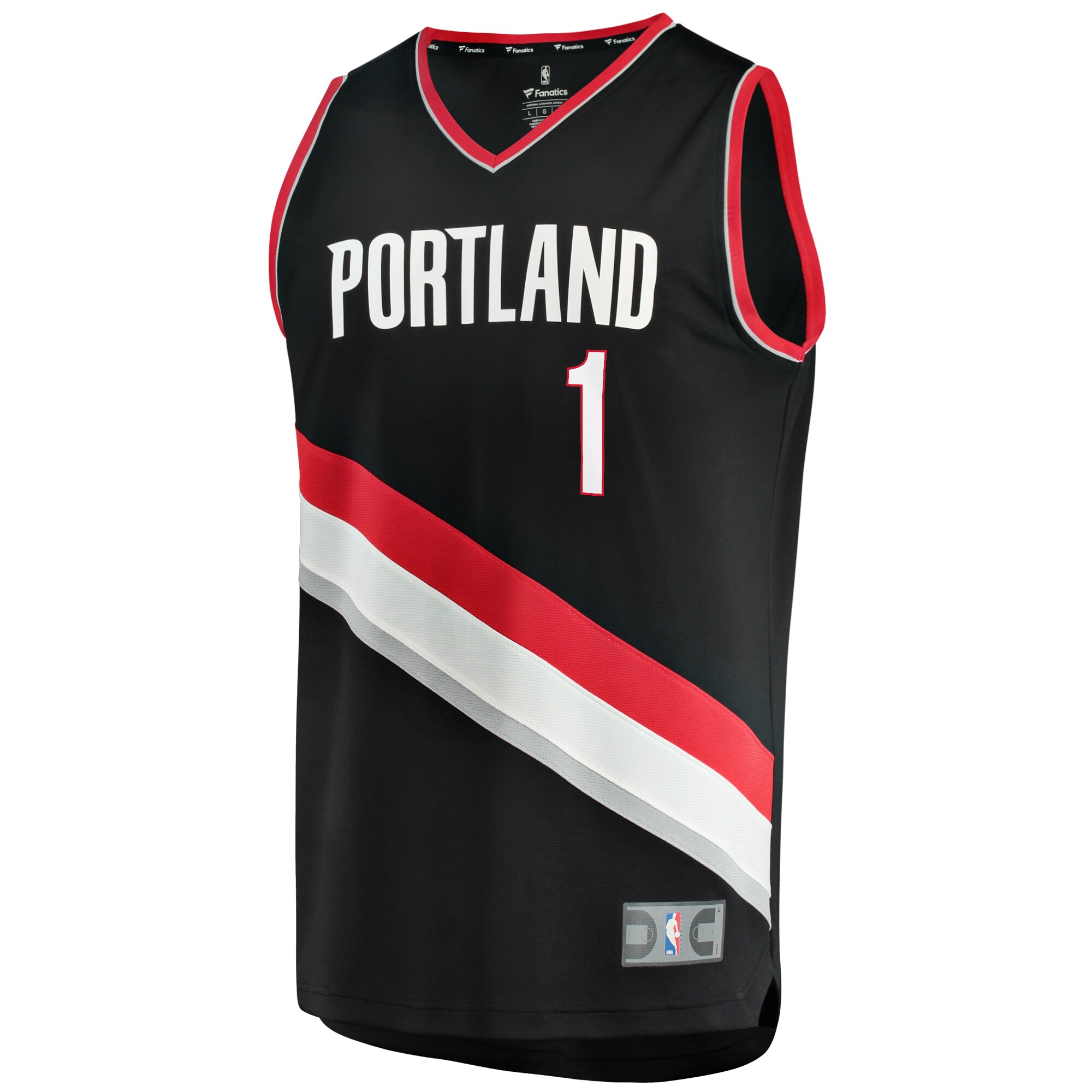 Anfernee Simons Portland Trail Blazers Fanatics Youth Fast Break Player Jersey - Icon Edition - Black