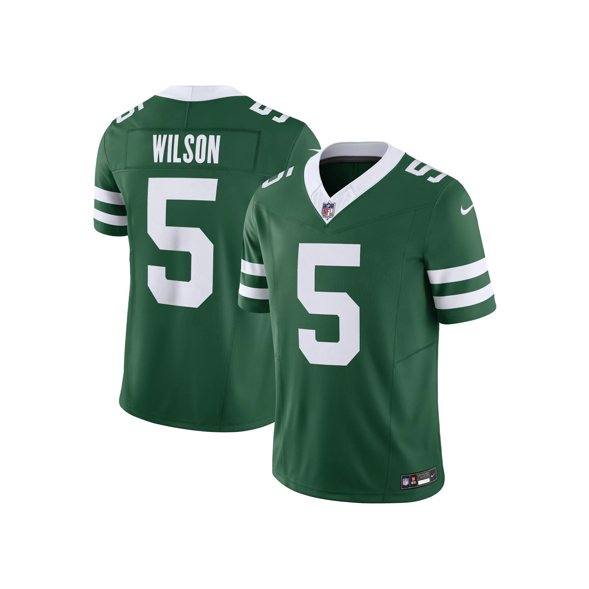 Men's Nike Garrett Wilson Legacy Green New York Jets Vapor F.U.S.E. Limited Jersey