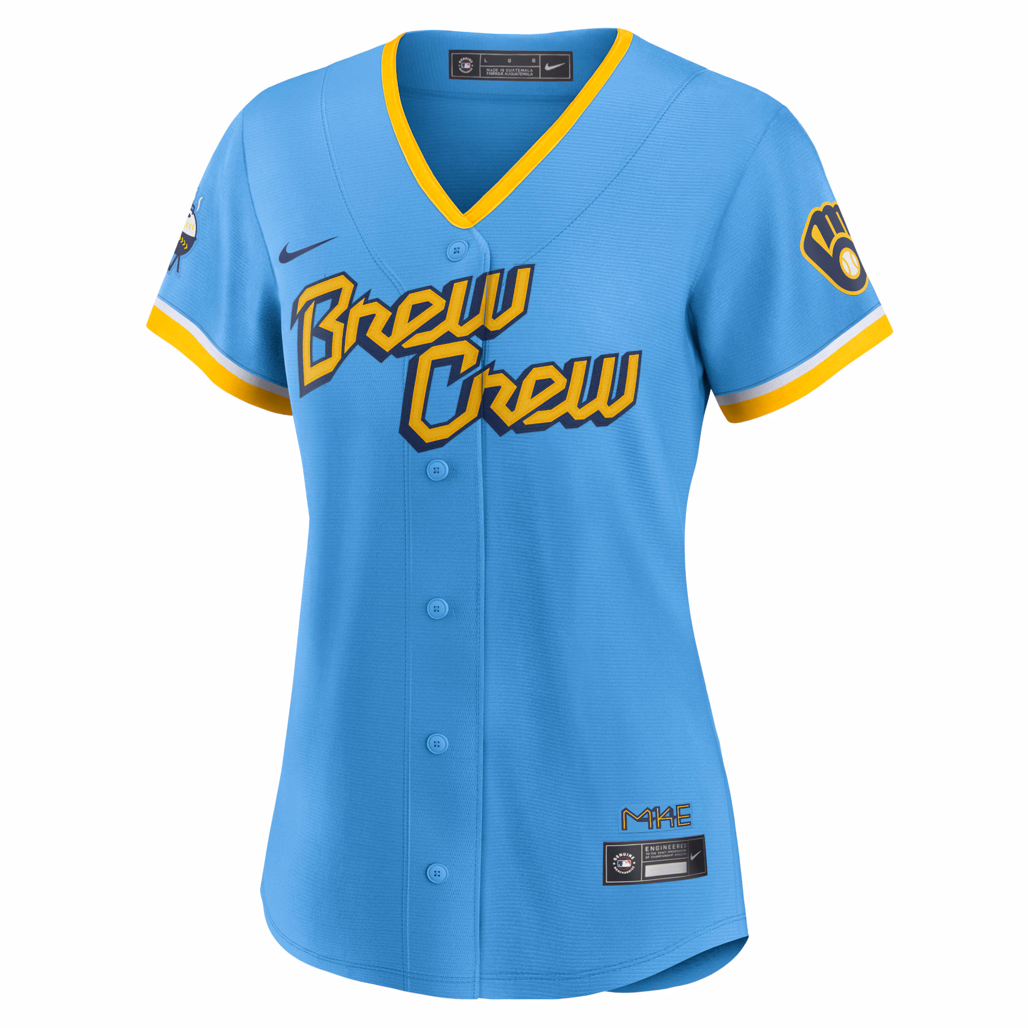 Milwaukee Brewers Nike Women's City Connect Replica Team Jersey - Powder Blue