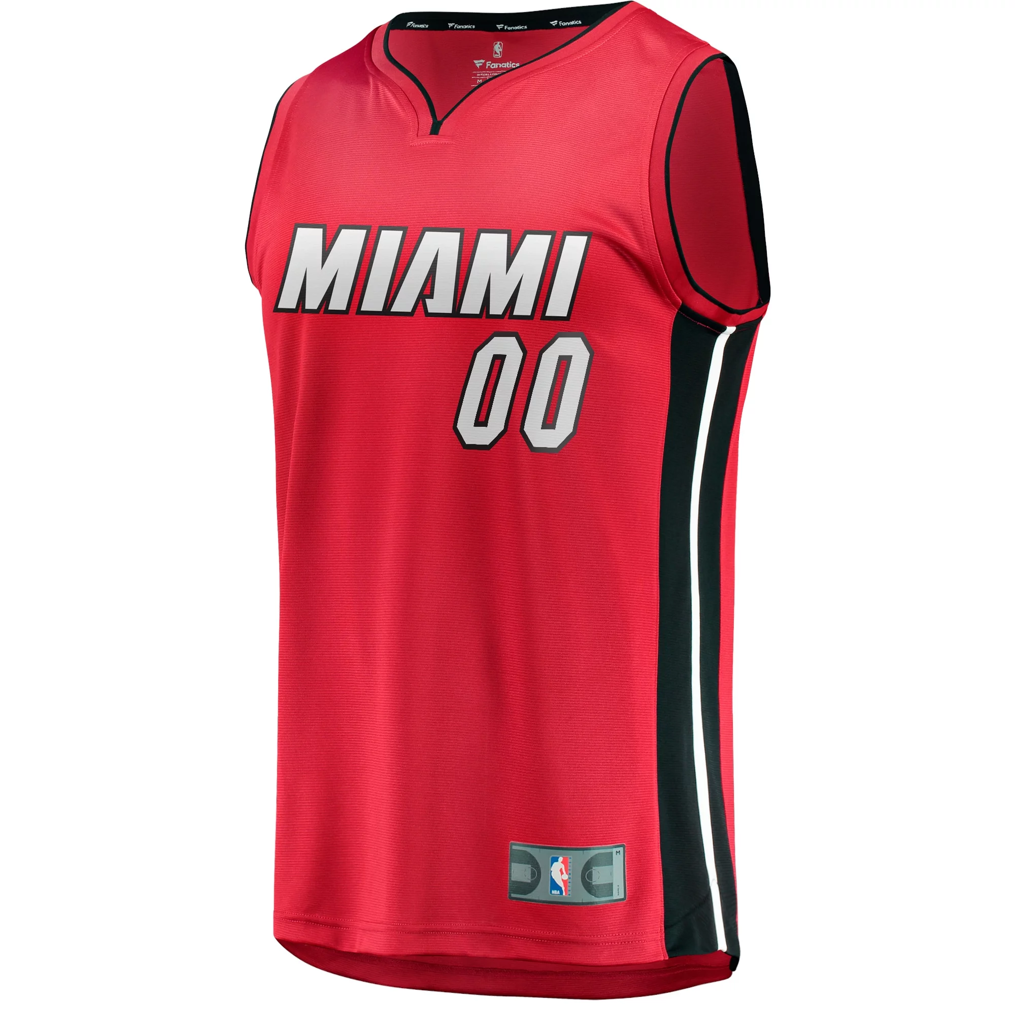Men's Fanatics Branded Red Miami Heat Fast Break Custom Jersey - Statement Edition