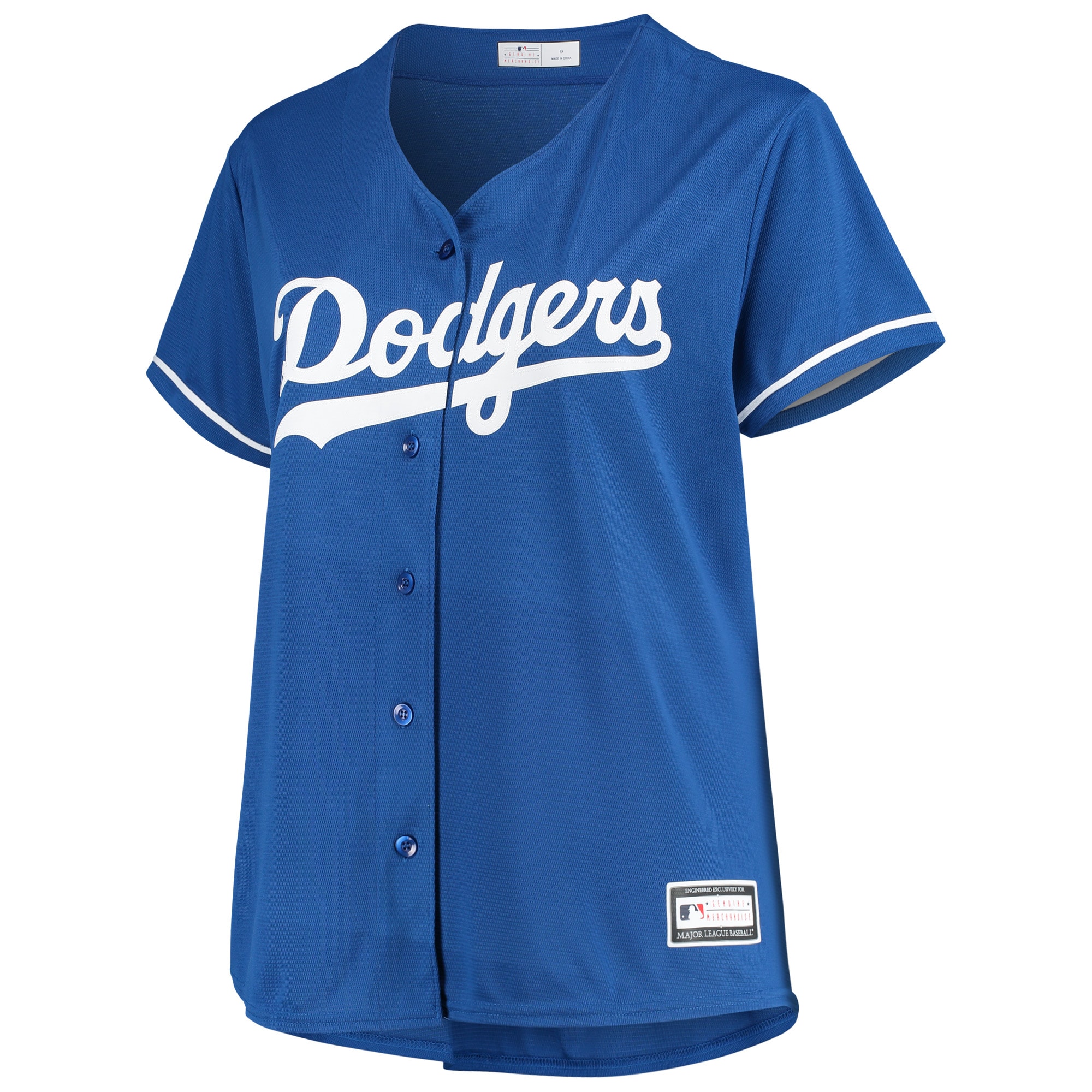 Women's Clayton Kershaw Royal Los Angeles Dodgers Plus Size Replica Player Jersey