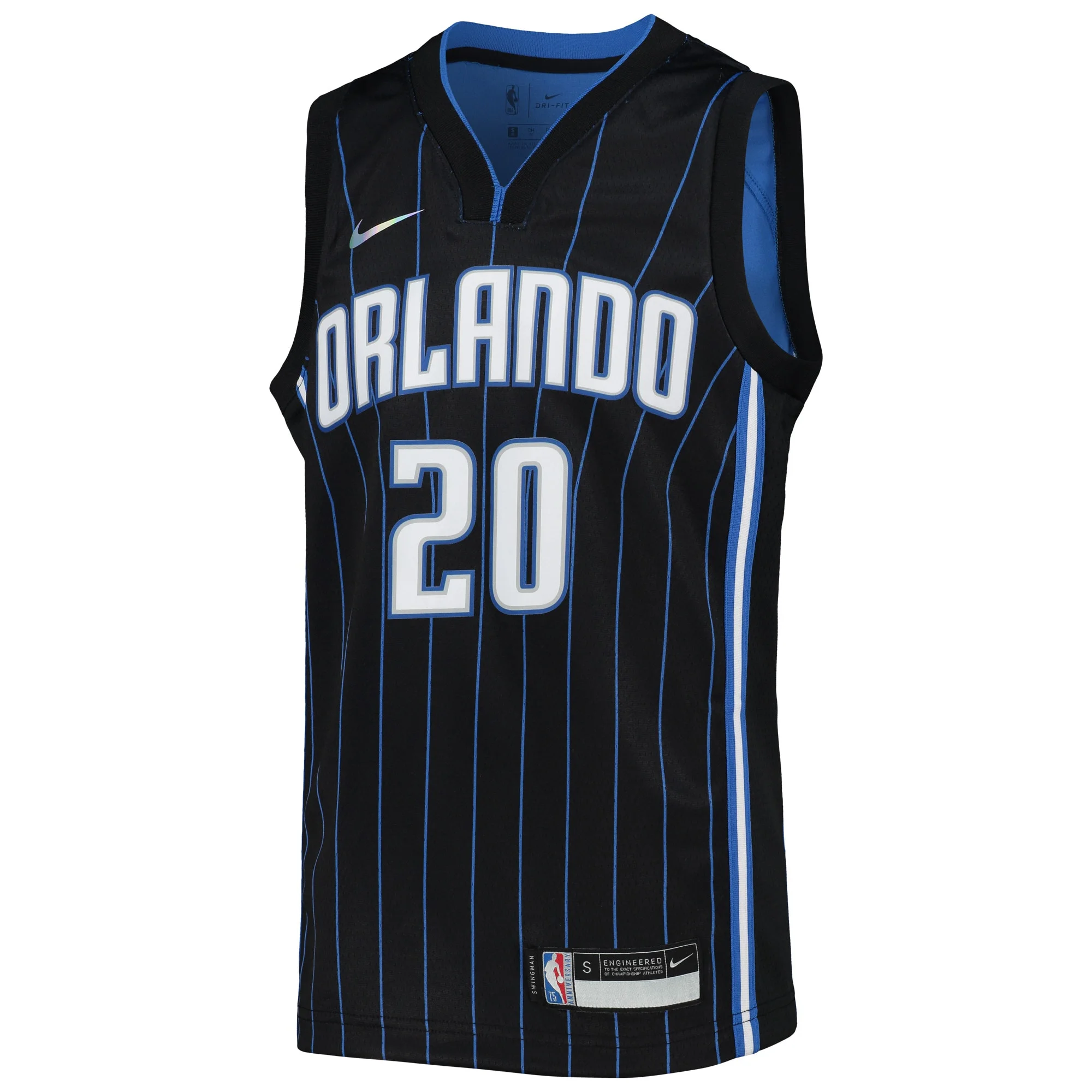 Youth Nike Markelle Fultz Black Orlando Magic 2021/22 Diamond Swingman Jersey - Icon Edition