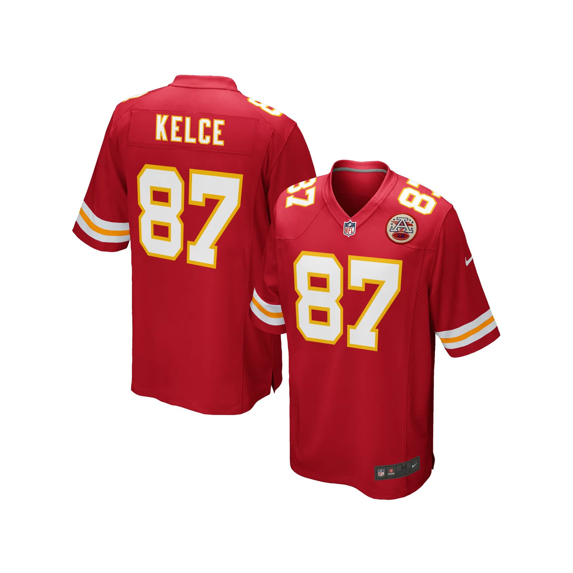 Youth Nike Travis Kelce Red Kansas City Chiefs Team Color Game Jersey