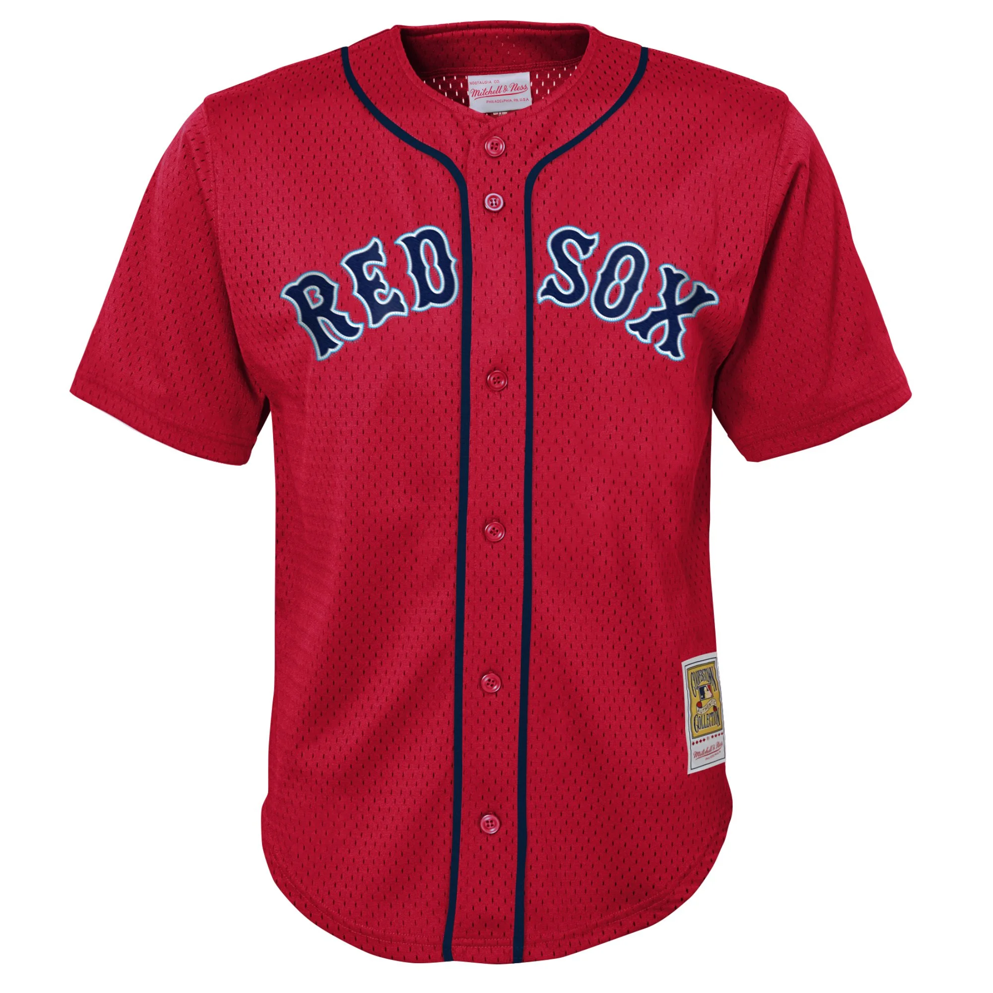 Preschool Mitchell & Ness David Ortiz Red Boston Red Sox Cooperstown Collection-Mesh Batting Practice Jersey