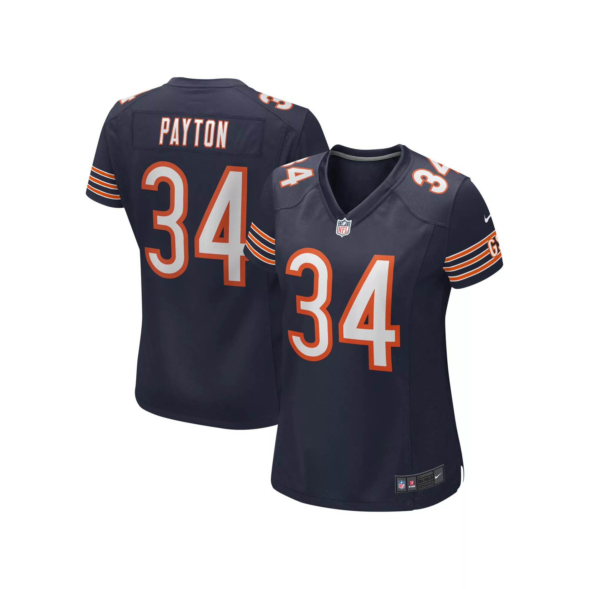 Women's Nike Walter Payton Navy Chicago Bears Game Retired Player Jersey