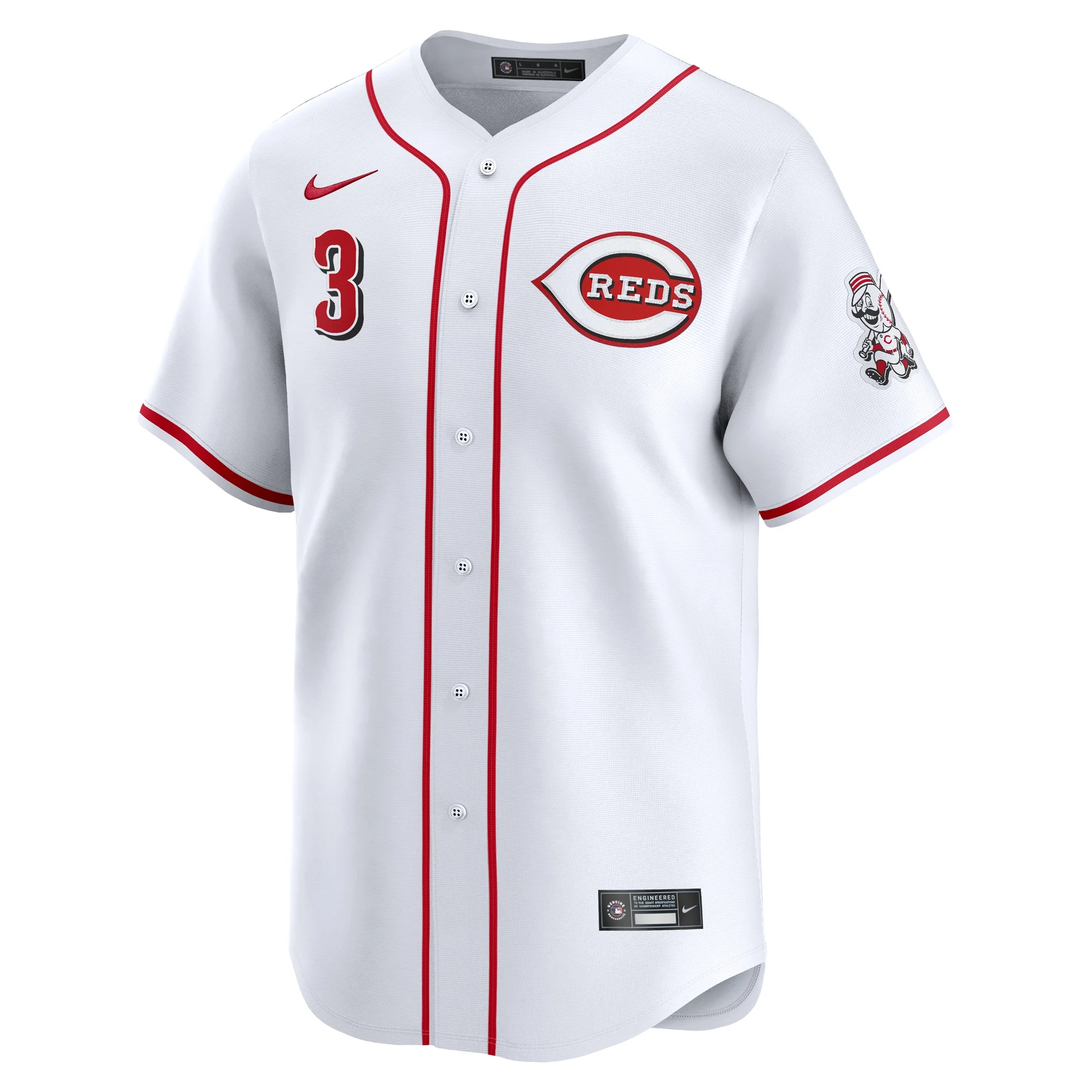 Men's Nike Jeimer Candelario White Cincinnati Reds Home Limited Player Jersey