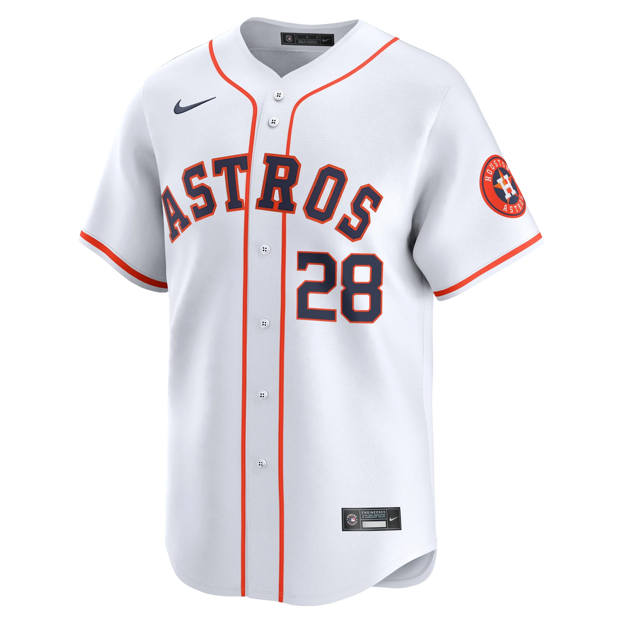 Men's Nike Jon Singleton White Houston Astros Home Limited Player Jersey