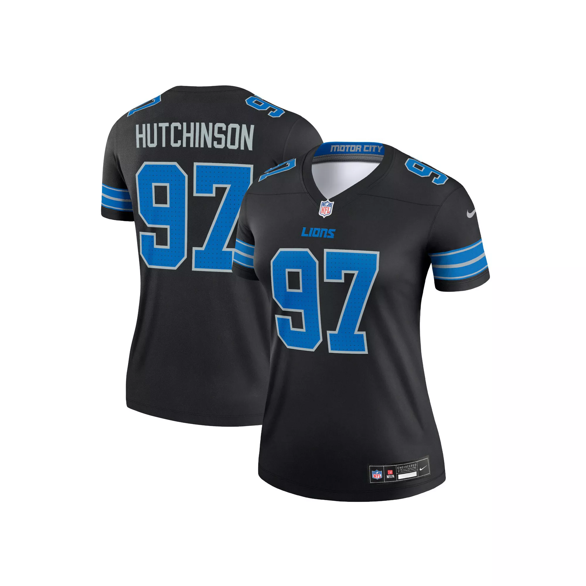Women's Nike Aidan Hutchinson Black Detroit Lions Legend Jersey