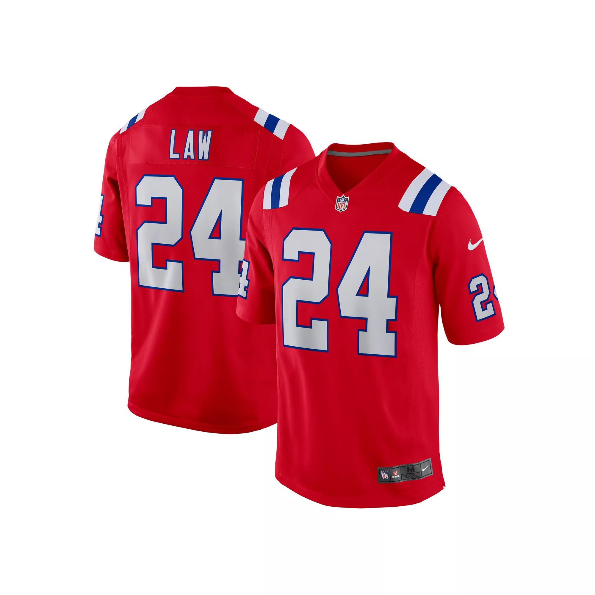 Men's Nike Ty Law Red New England Patriots Retired Player Alternate Game Jersey