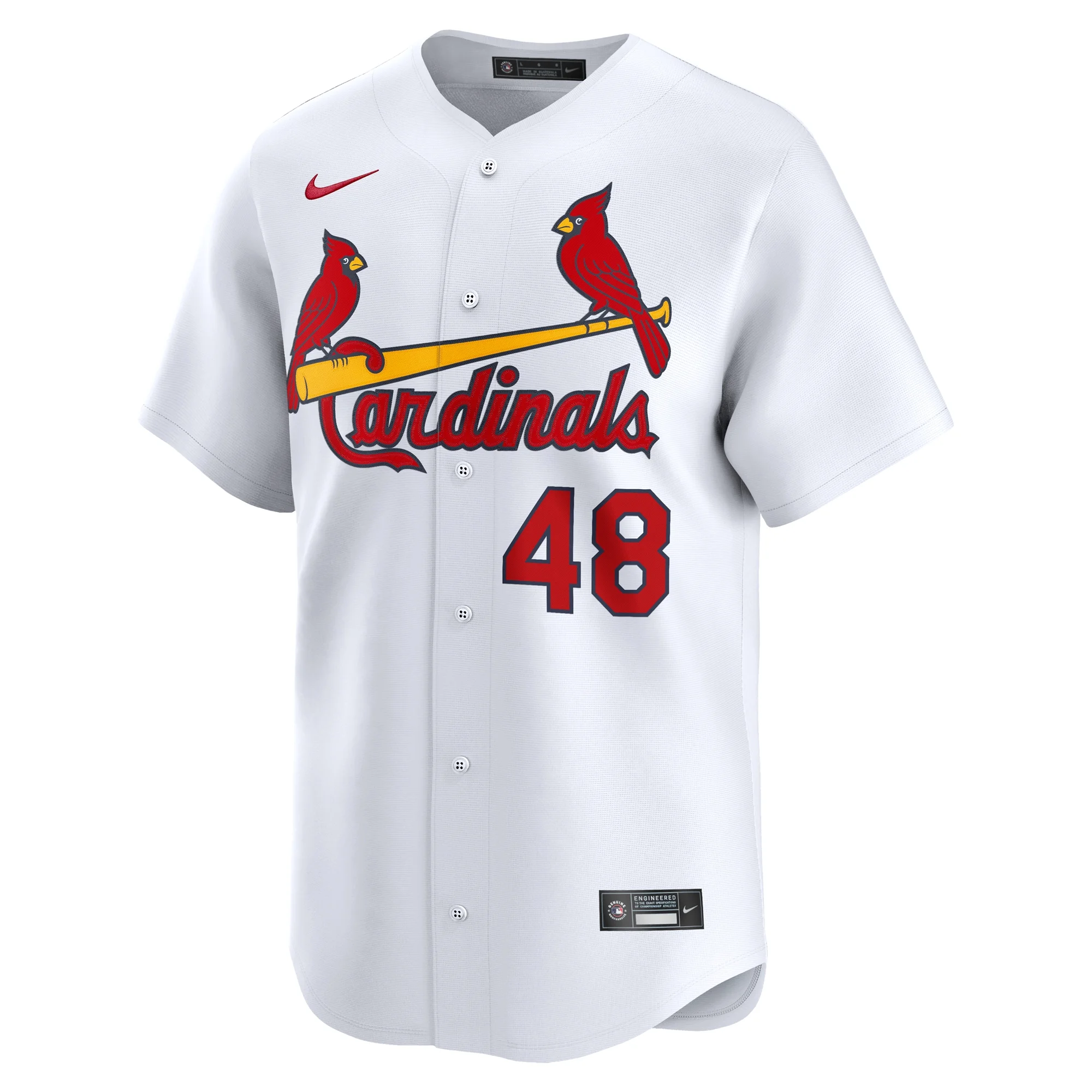 Men's Nike Iv-n Herrera White St. Louis Cardinals Home Limited Player Jersey
