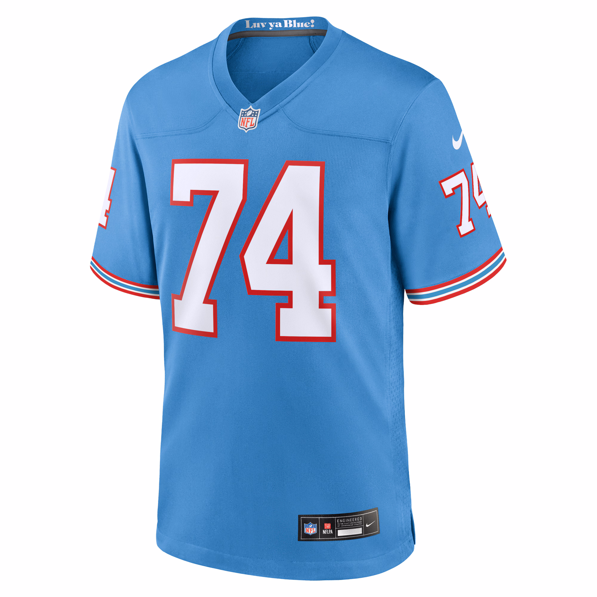 Bruce Matthews Tennessee Titans Nike Oilers Throwback Retired Player Game Jersey - Light Blue
