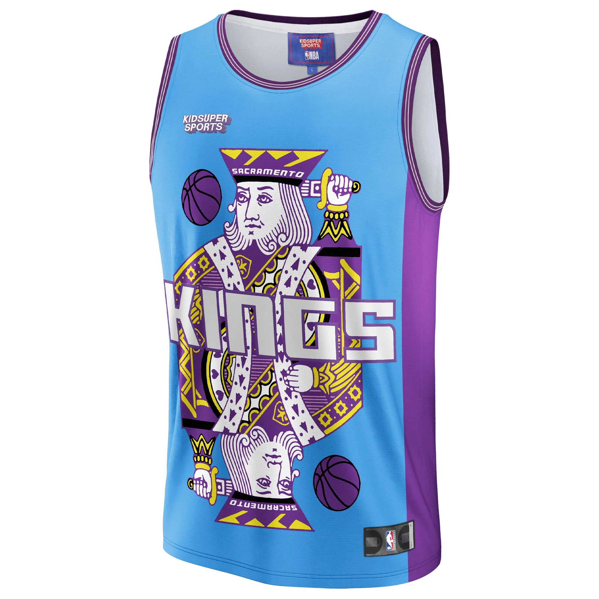 Unisex NBA & KidSuper Studios by Fanatics Blue Sacramento Kings Hometown Jersey