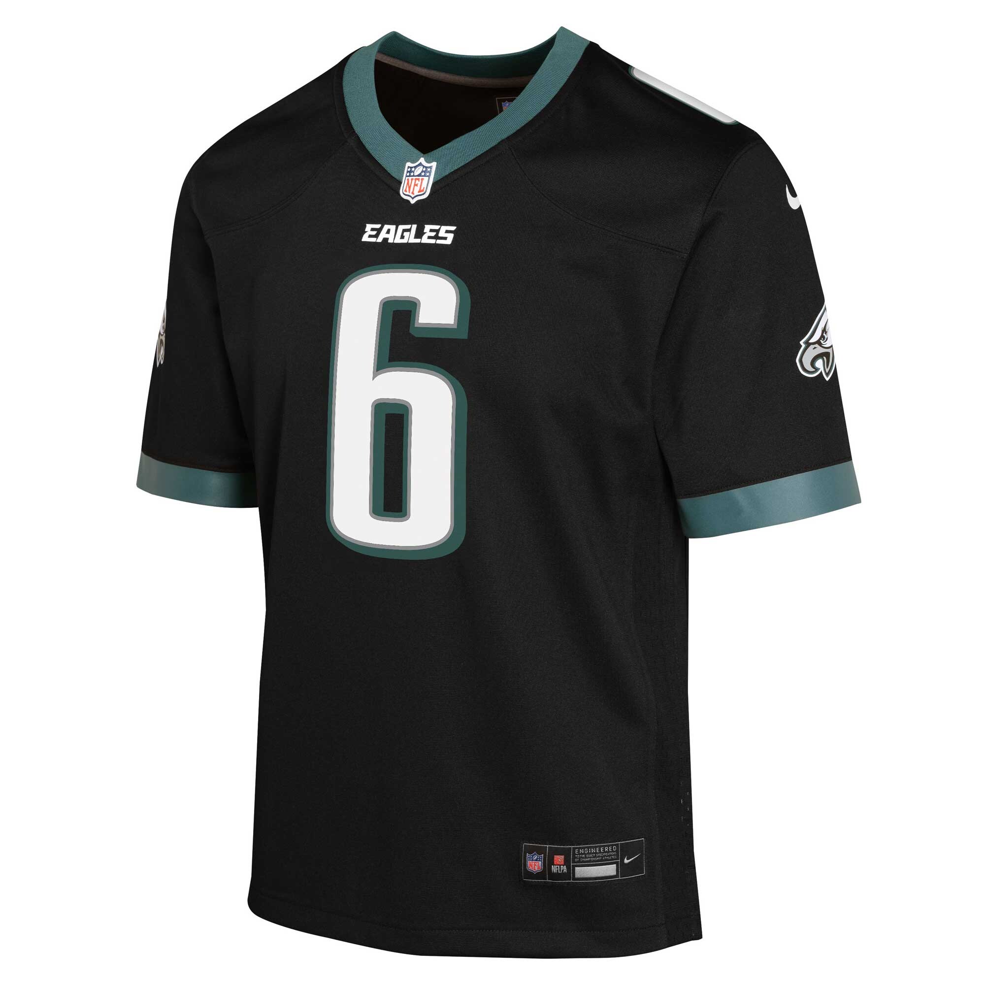 DeVonta Smith Philadelphia Eagles Nike Youth Game Jersey - Black