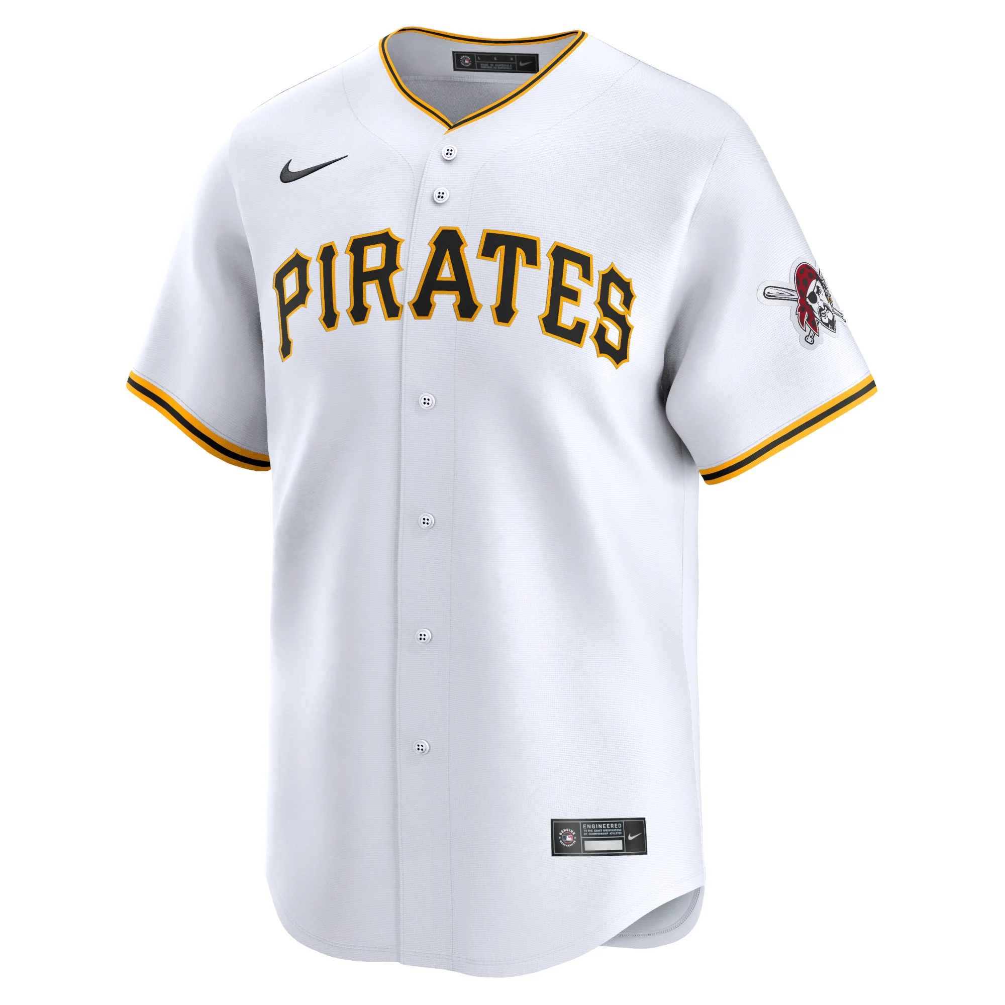 Men's Nike White Pittsburgh Pirates 2024 Jackie Robinson Day Home Limited Jersey