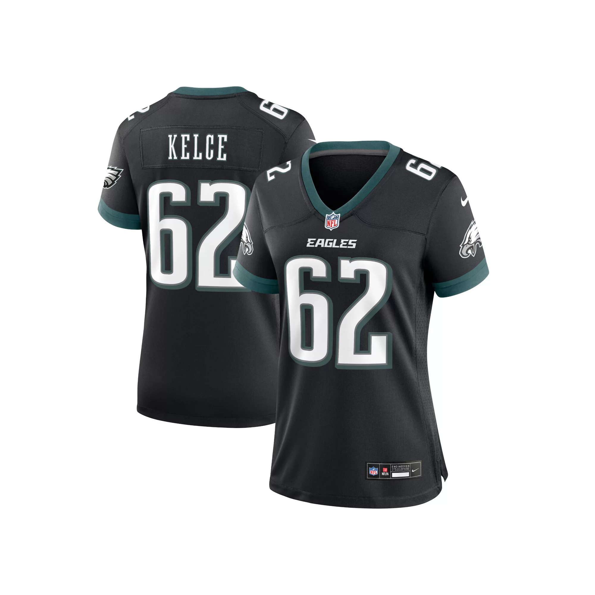 Men's Nike Jason Kelce Black Philadelphia Eagles Alternate Game Jersey