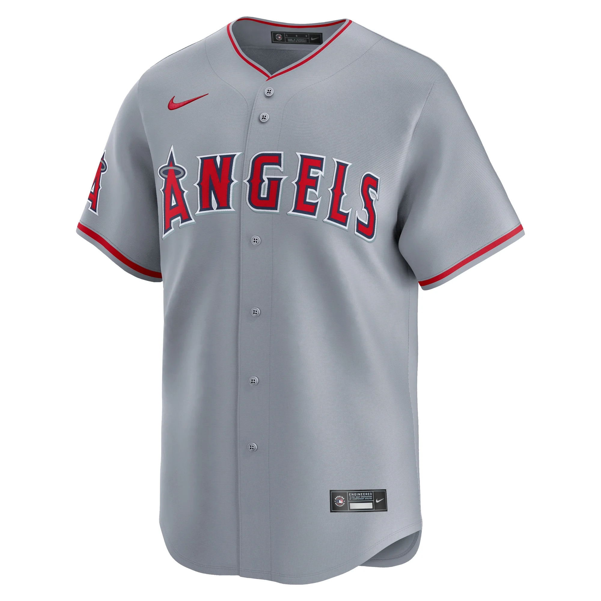 Men's Nike Gray Los Angeles Angels Away Limited Jersey