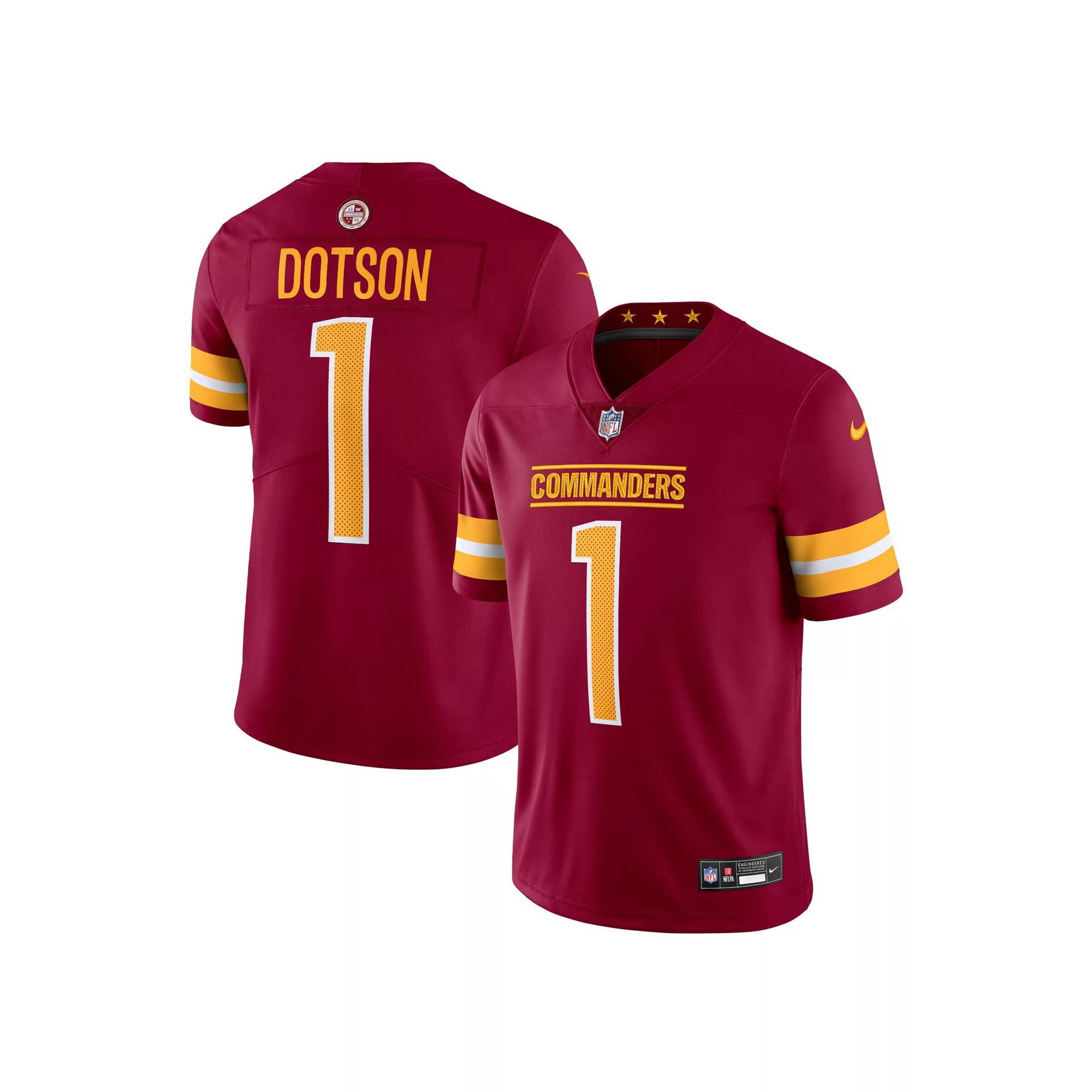 Men's Nike Jahan Dotson Burgundy Washington Commanders  Vapor Untouchable Limited Jersey