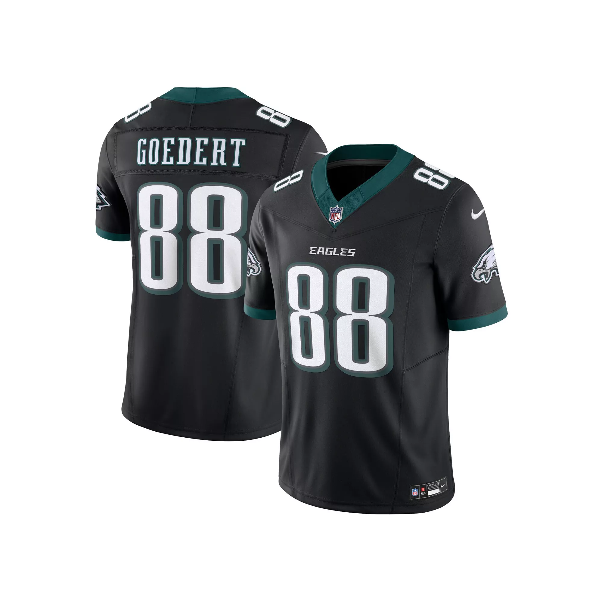 Men's Nike Dallas Goedert Black Philadelphia Eagles Alternate Vapor F.U.S.E. Limited Jersey