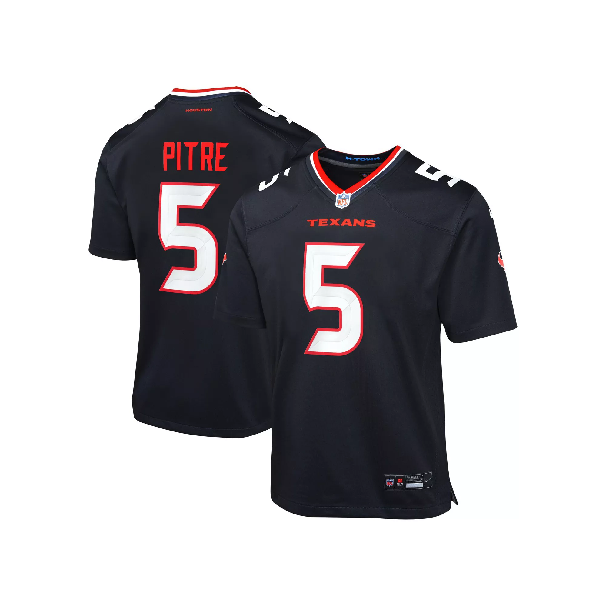 Youth Nike Jalen Pitre Navy Houston Texans Game Jersey