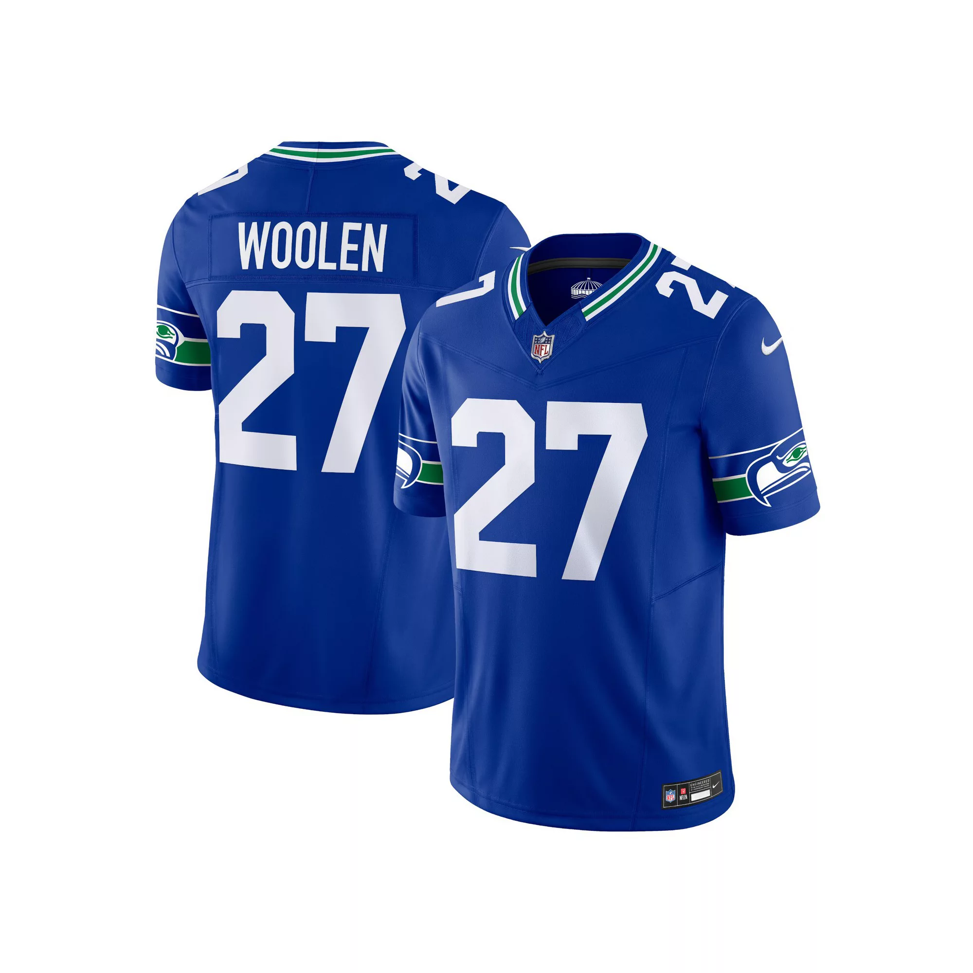 Men's Nike Tariq Woolen Royal Seattle Seahawks Vapor F.U.S.E. Limited Jersey