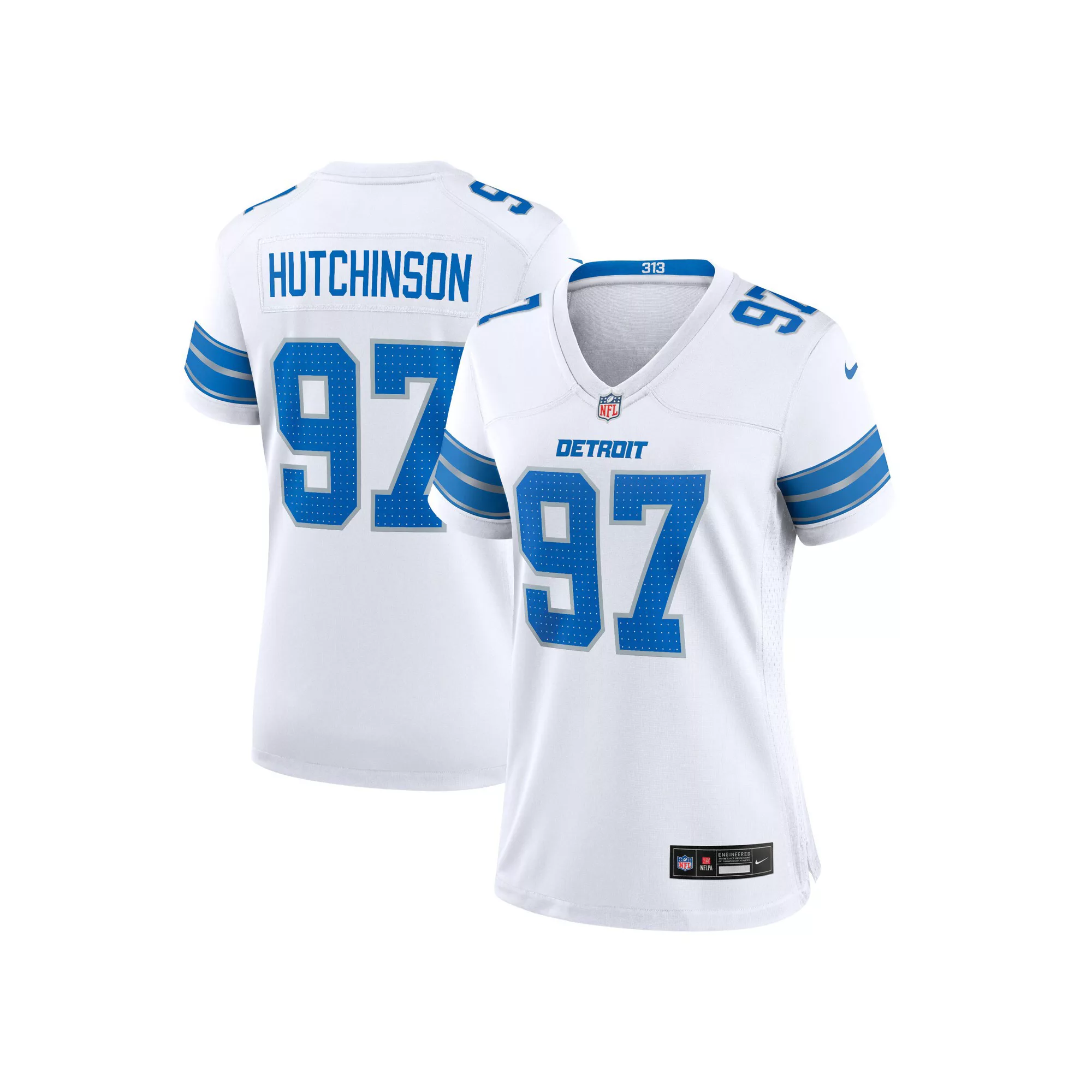 Women's Nike Aidan Hutchinson White Detroit Lions Game Jersey