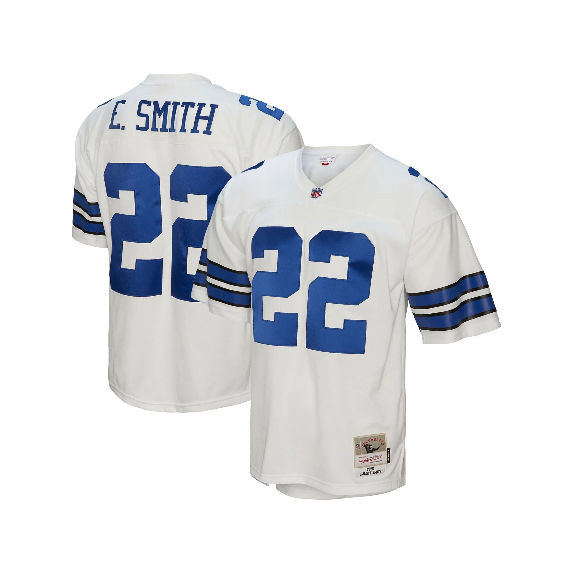 Men's Mitchell & Ness Emmitt Smith White Dallas Cowboys 1992 Legacy Replica Jersey