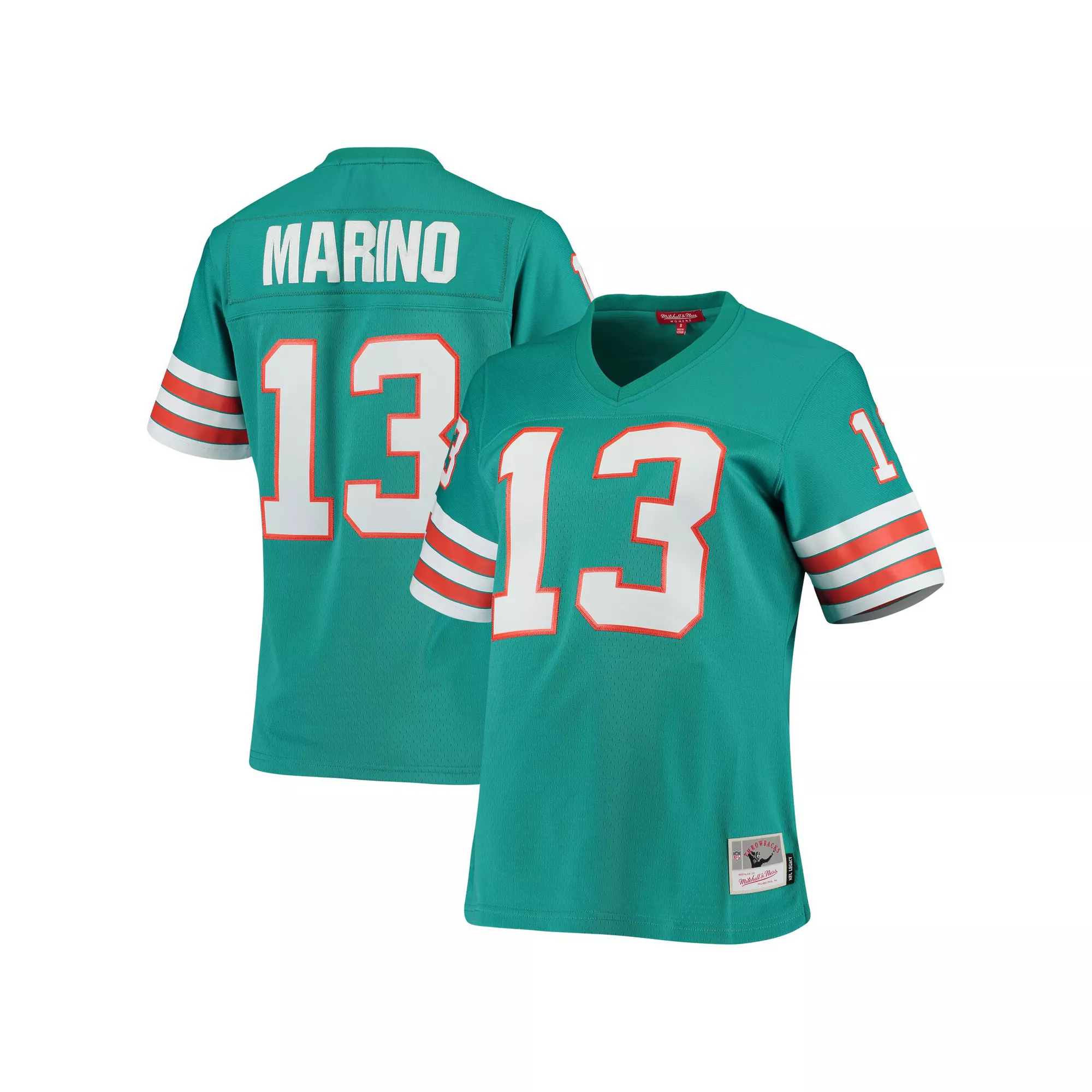Women's Mitchell & Ness Dan Marino Aqua Miami Dolphins 1984 Legacy Replica Jersey