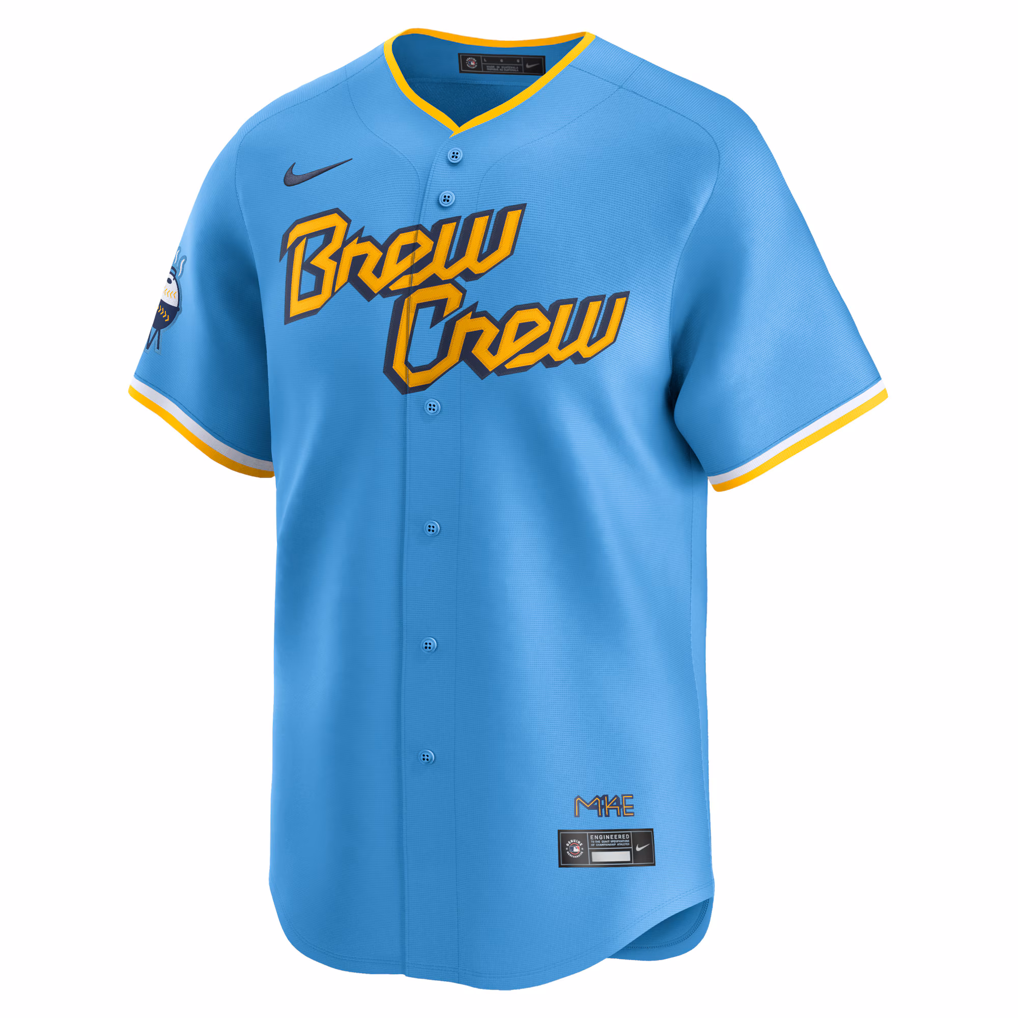 Brandon Woodruff Milwaukee Brewers Nike City Connect Limited Player Jersey - Powder Blue
