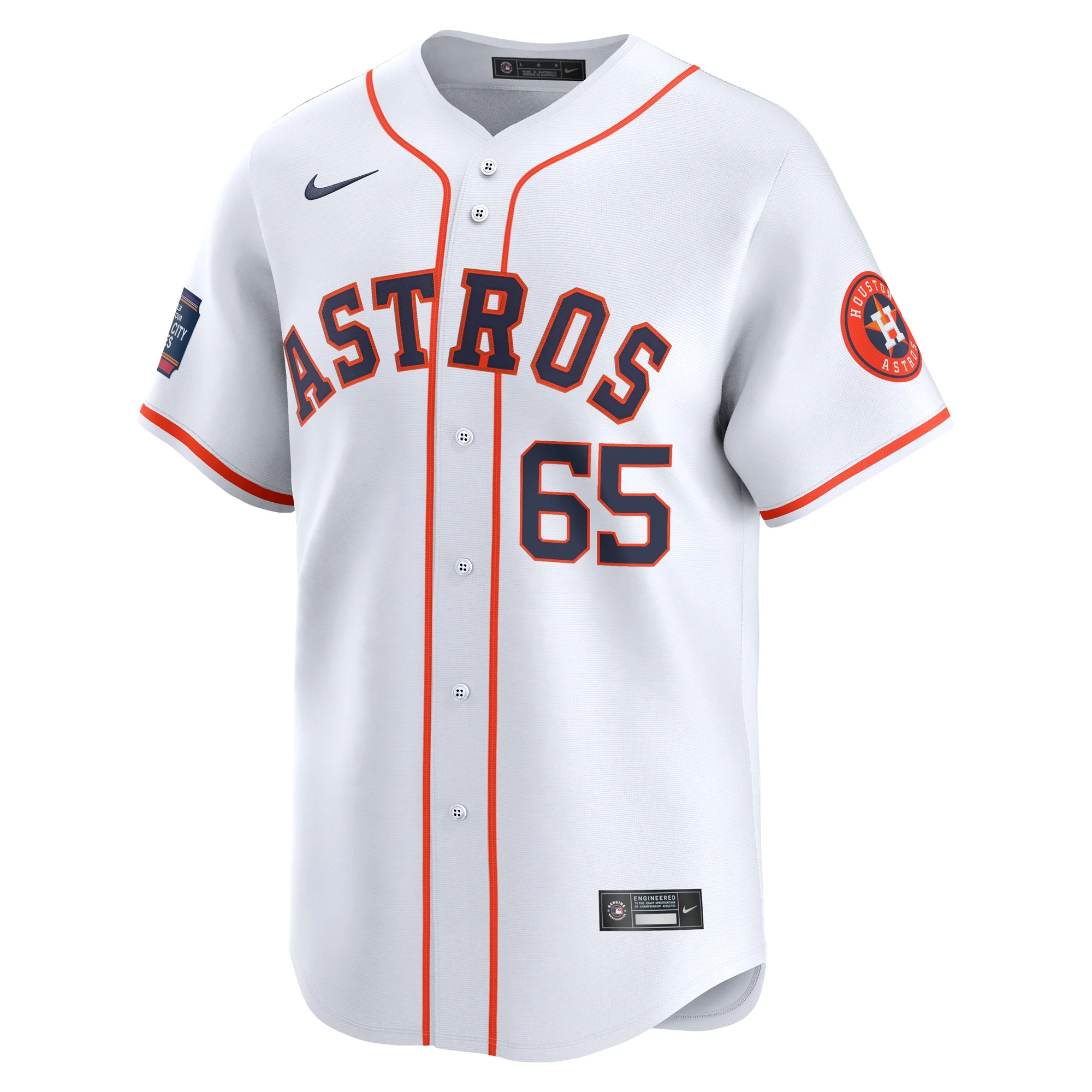 Men's Nike Jose Urquidy White Houston Astros 2024 MLB World Tour Mexico City Series Home Limited Player Jersey