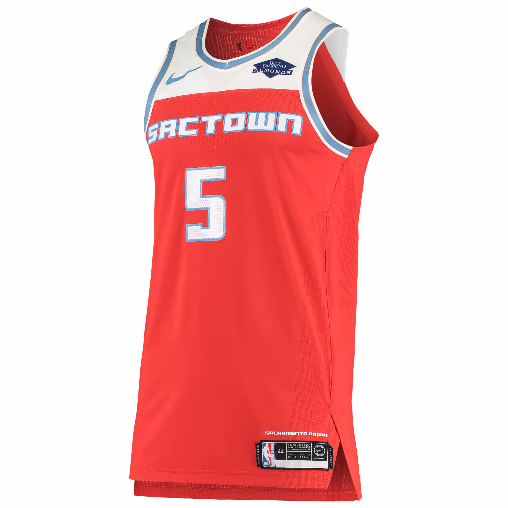 De'Aaron Fox Sacramento Kings Nike Authentic Badge Jersey - City Edition - Red