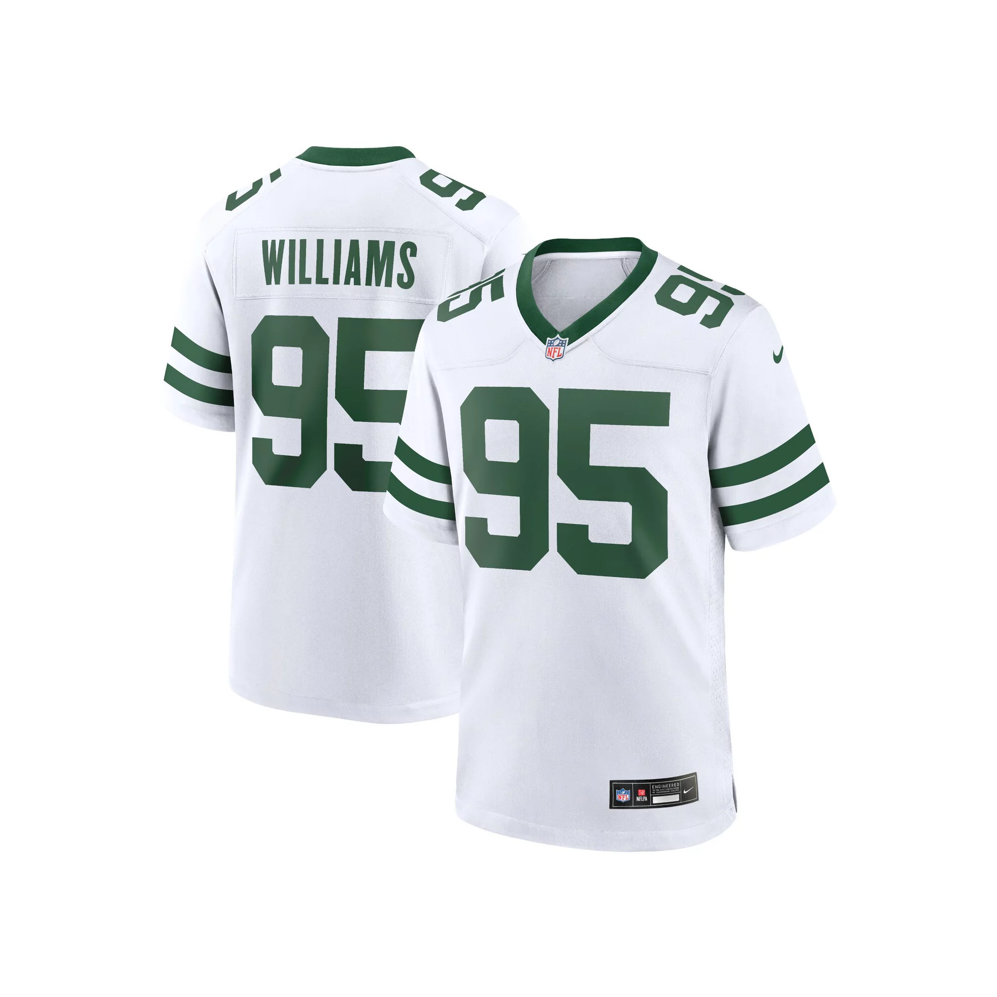 Men's Nike Quinnen Williams White New York Jets Legacy Player Game Jersey