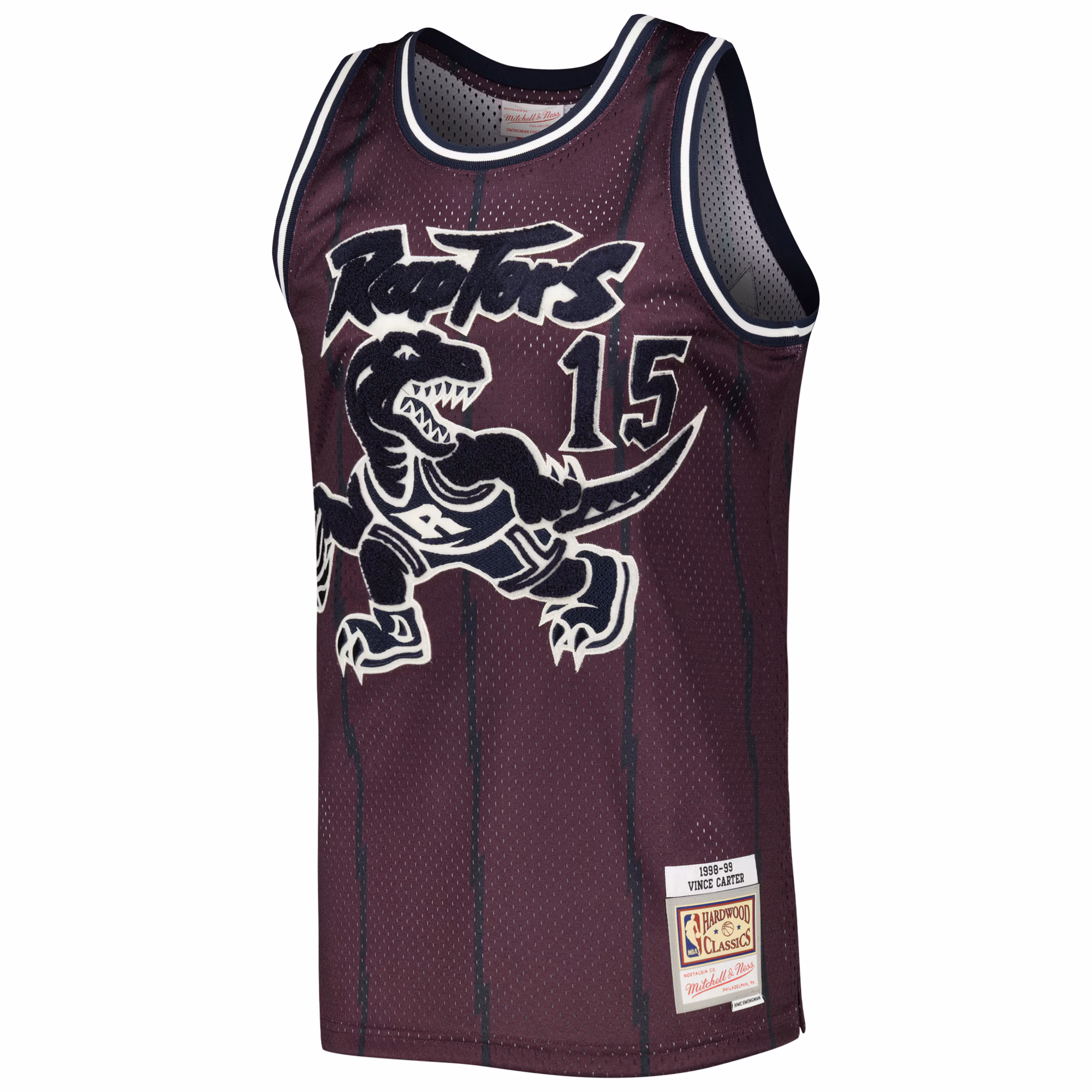 Vince Carter Toronto Raptors Mitchell & Ness Hardwood Classics Off-Court Swingman Jersey - Purple