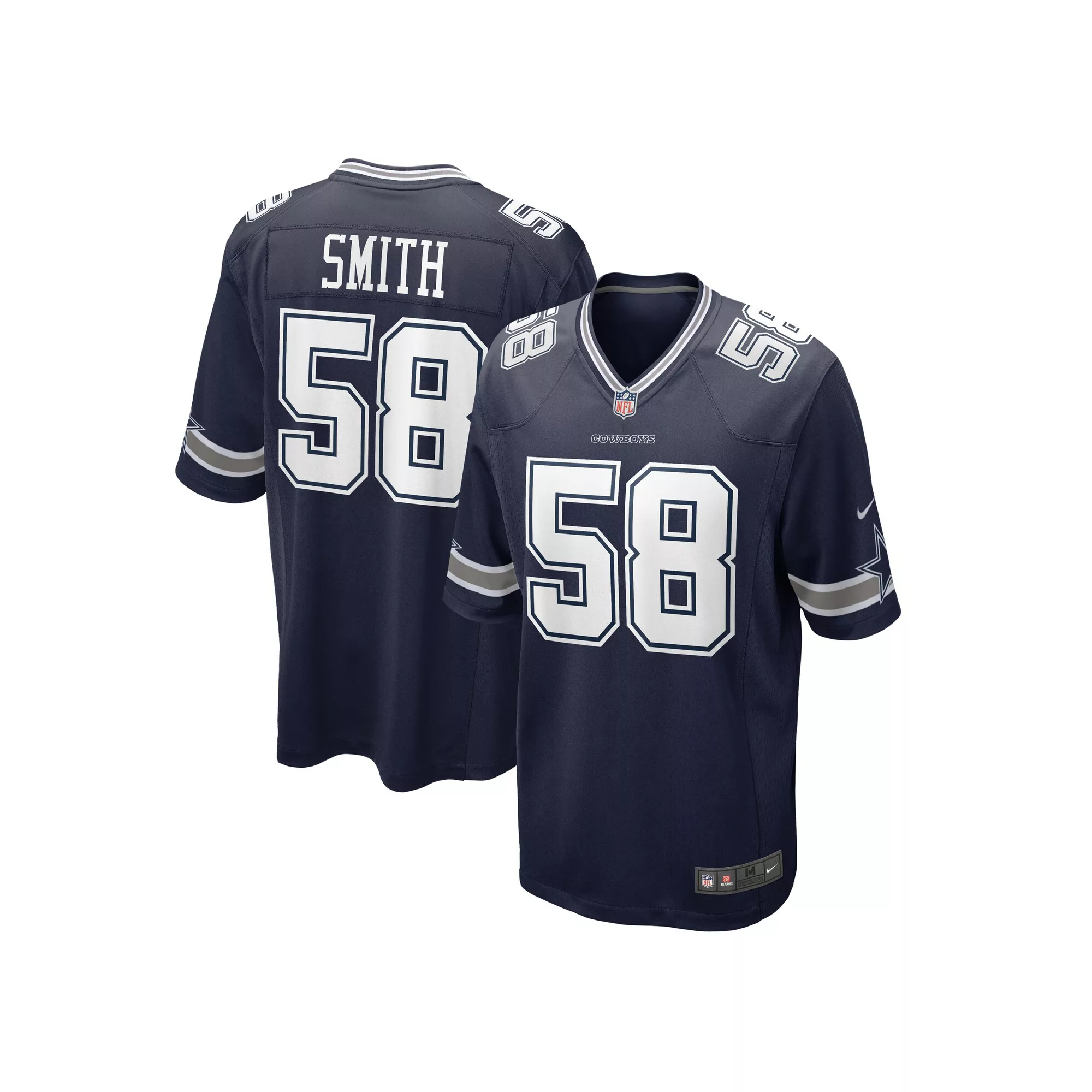 Men's Nike Mazi Smith Navy Dallas Cowboys 2023 NFL Draft First Round Pick Game Jersey
