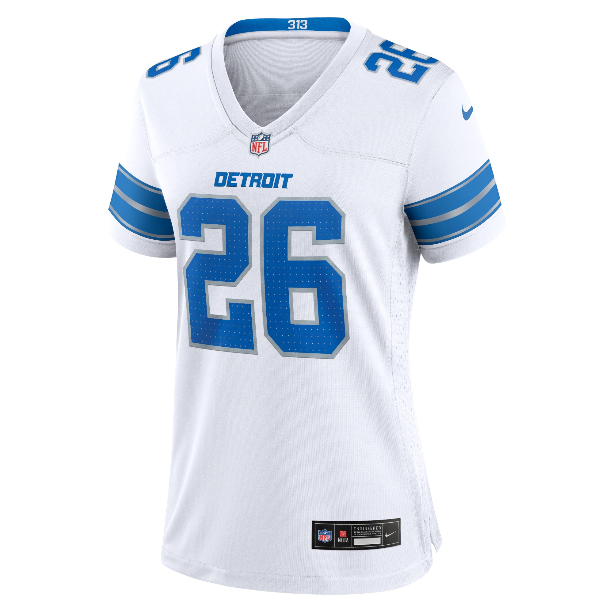 Jahmyr Gibbs Detroit Lions Nike Women's Game Jersey - White