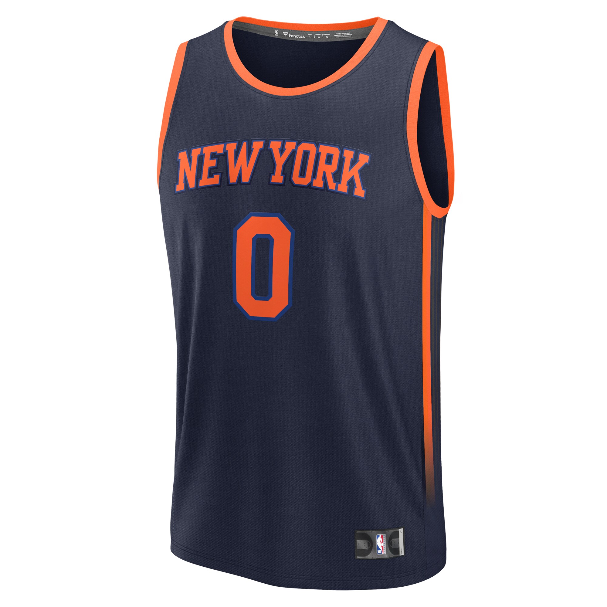 Donte DiVincenzo New York Knicks Fanatics Fast Break Replica Player Jersey - Statement Edition - Navy