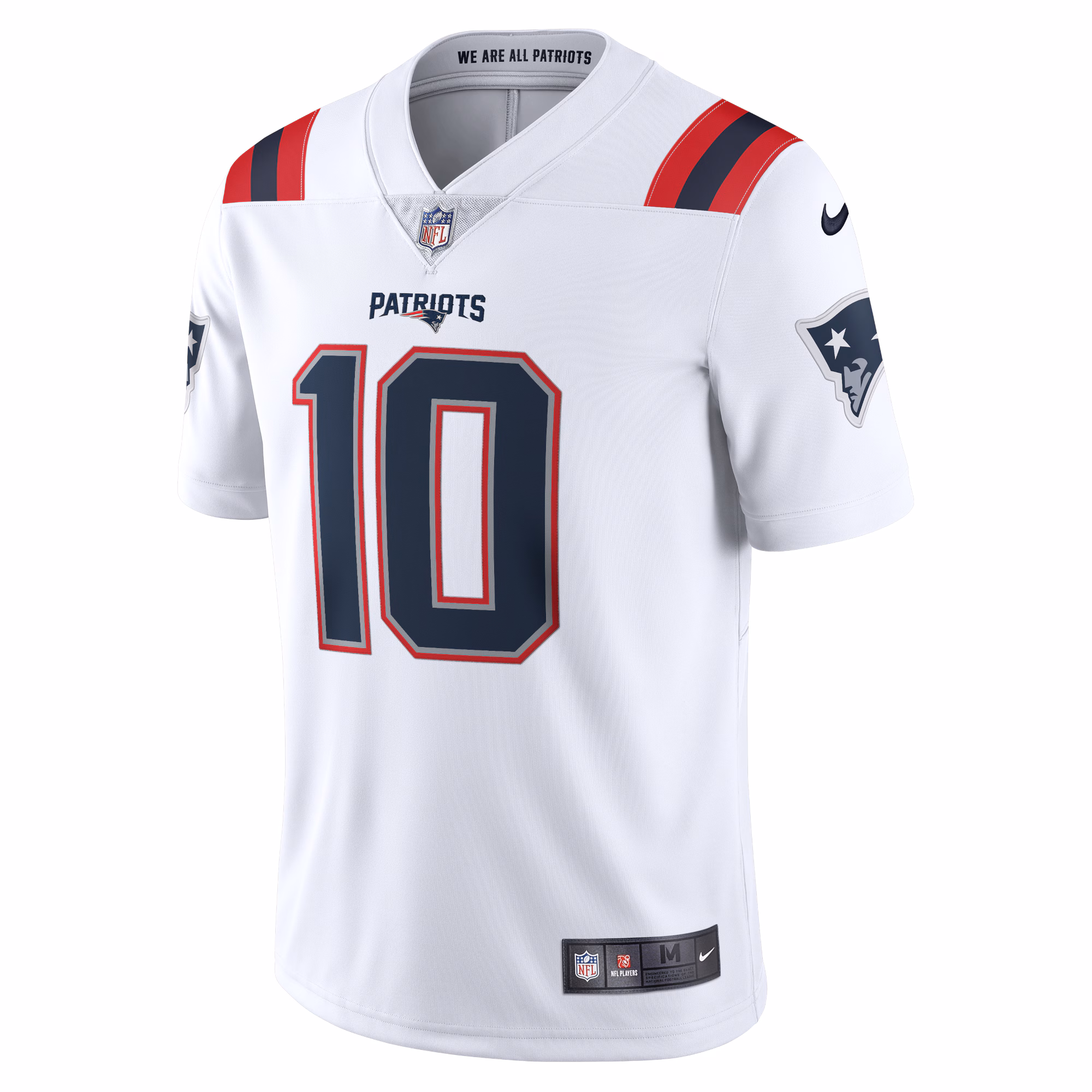 Mac Jones New England Patriots Nike Vapor Limited Jersey - White